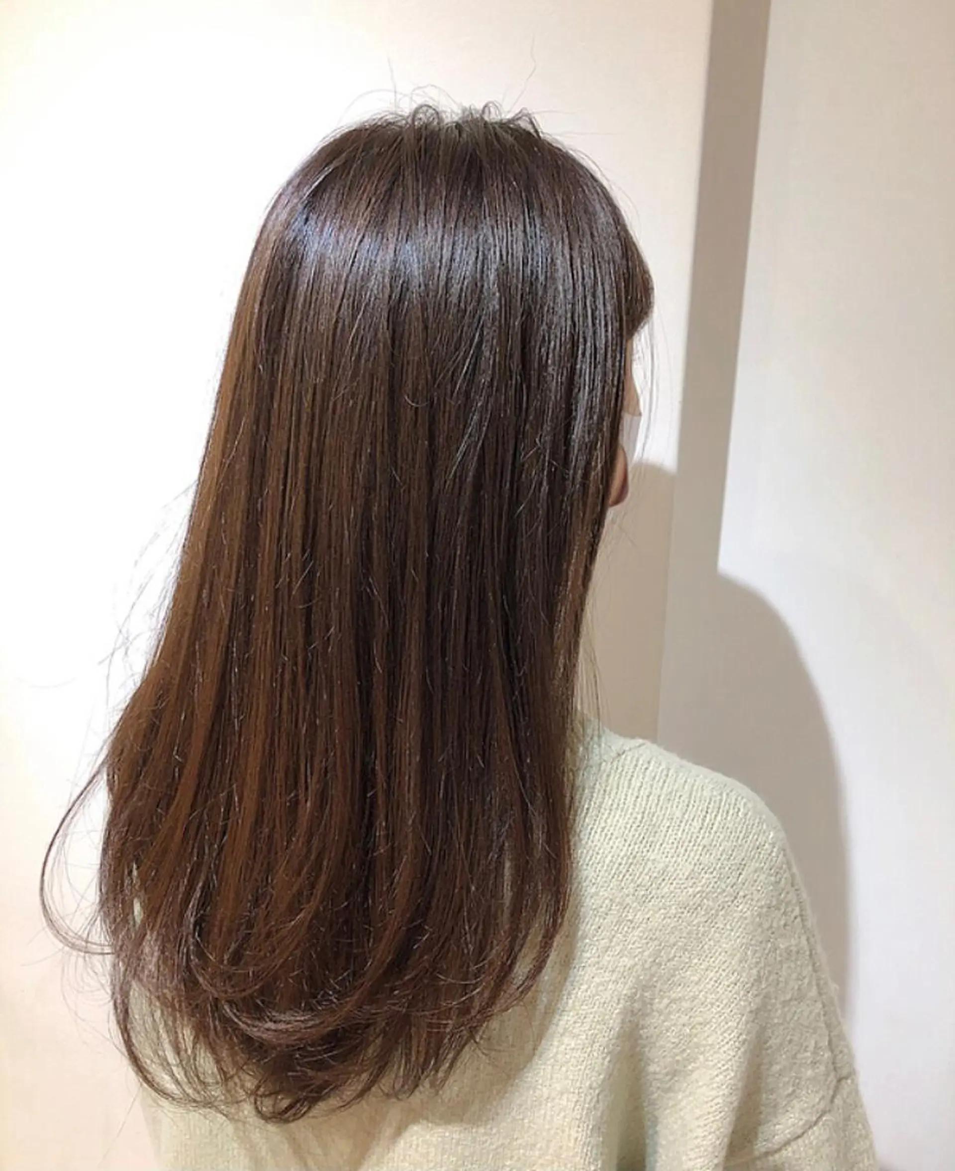 セミロング カラー ベージュカラー カット ヘアカラー トリートメント 過去一の柔髪ヘア 🌿einshairのヘアスタイル