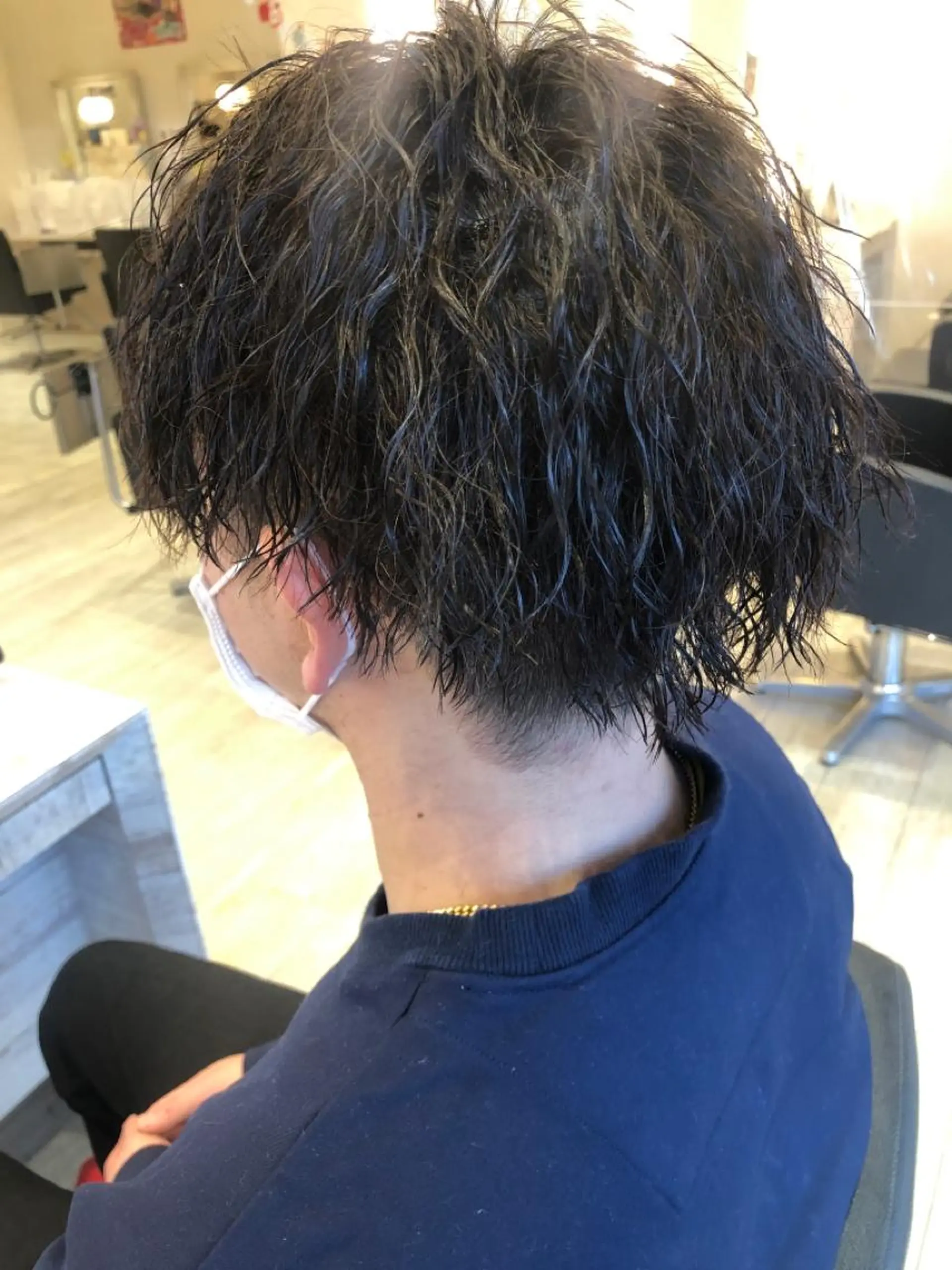 ミディアム 池添 聖矢のヘアスタイル