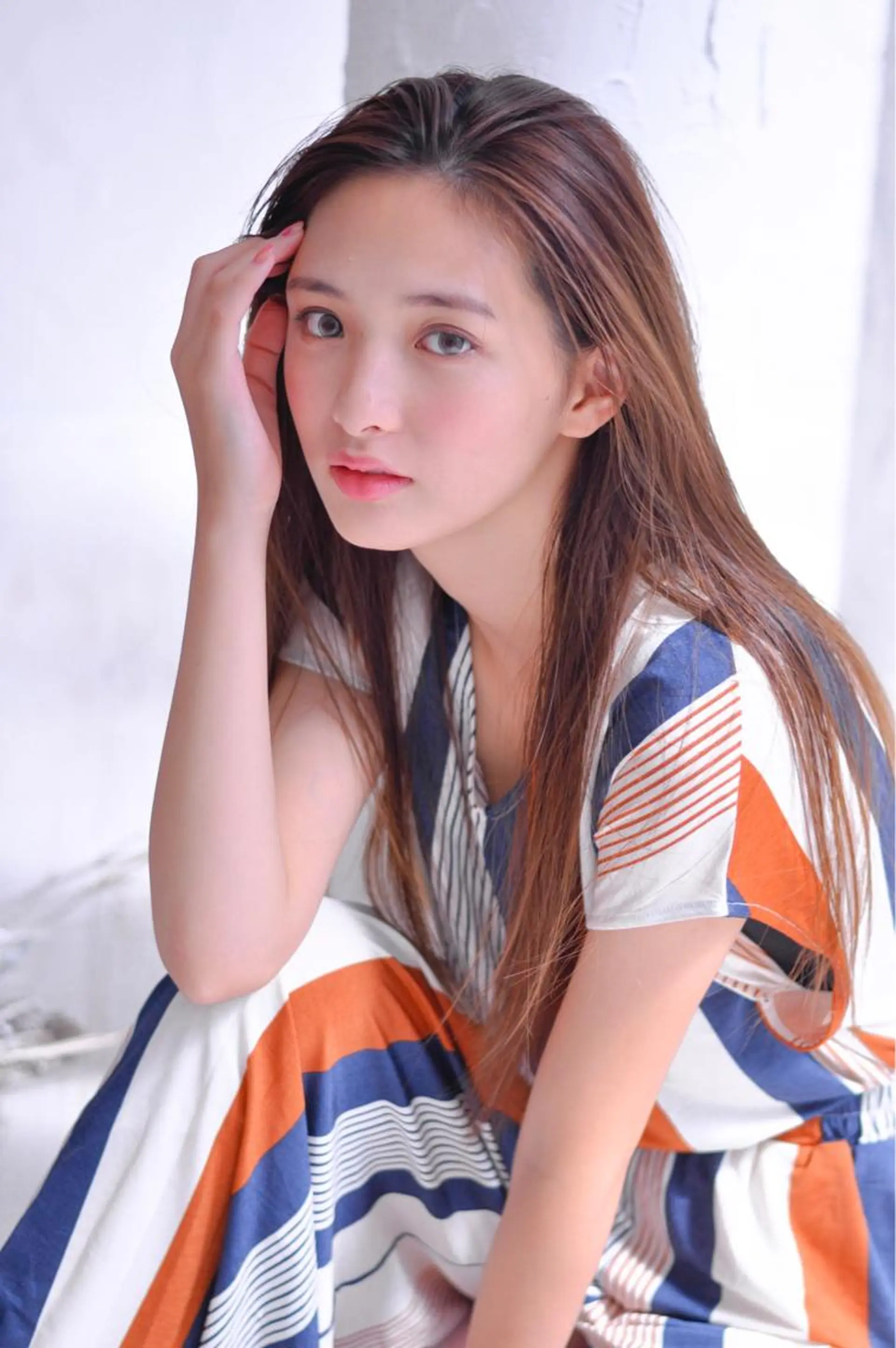 ロング パーマ ネイル カット ヘアカラー トリートメント 中田 敏明のヘアスタイル