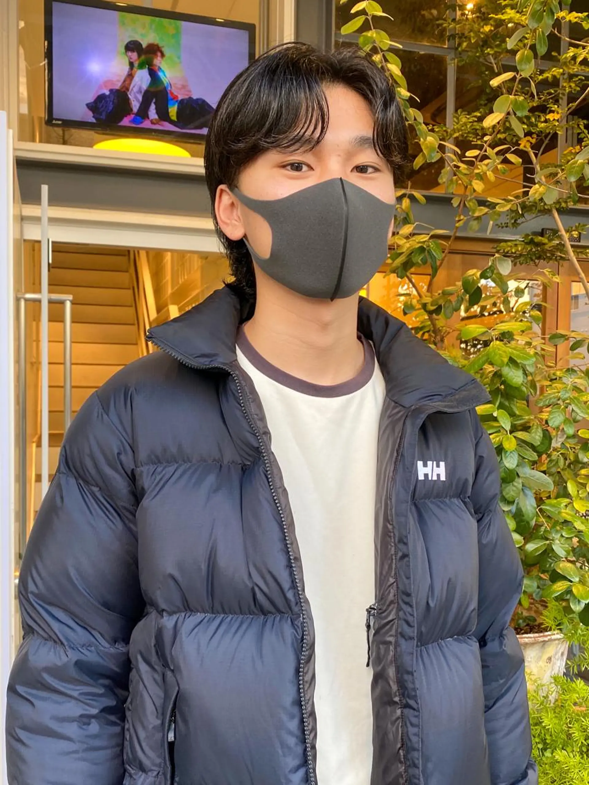 メンズ センターパート マッシュ シースルーマッシュ メンズ/スパイキー ショート/ミツイのヘアスタイル