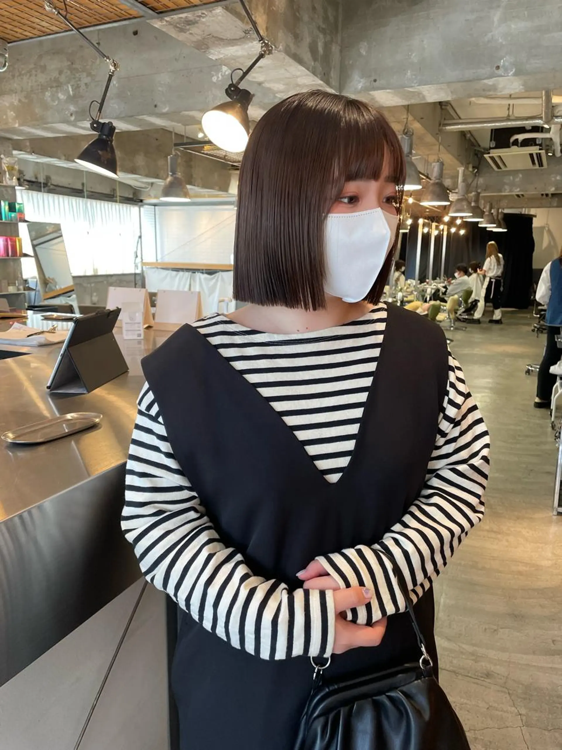 ショート カラー タッセルカット カット 海外レイヤー /NAGISAのヘアスタイル
