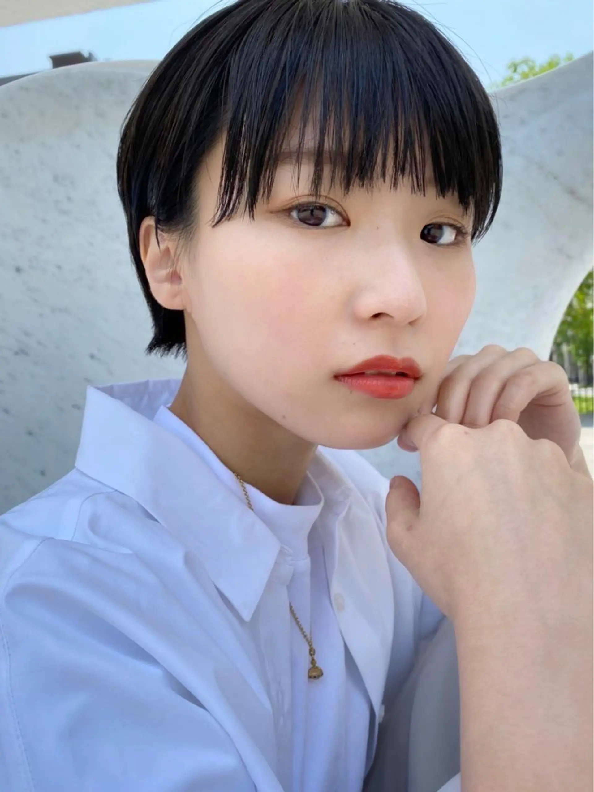 ショート カラー レイヤー／似合わせ TAKUYAのヘアスタイル