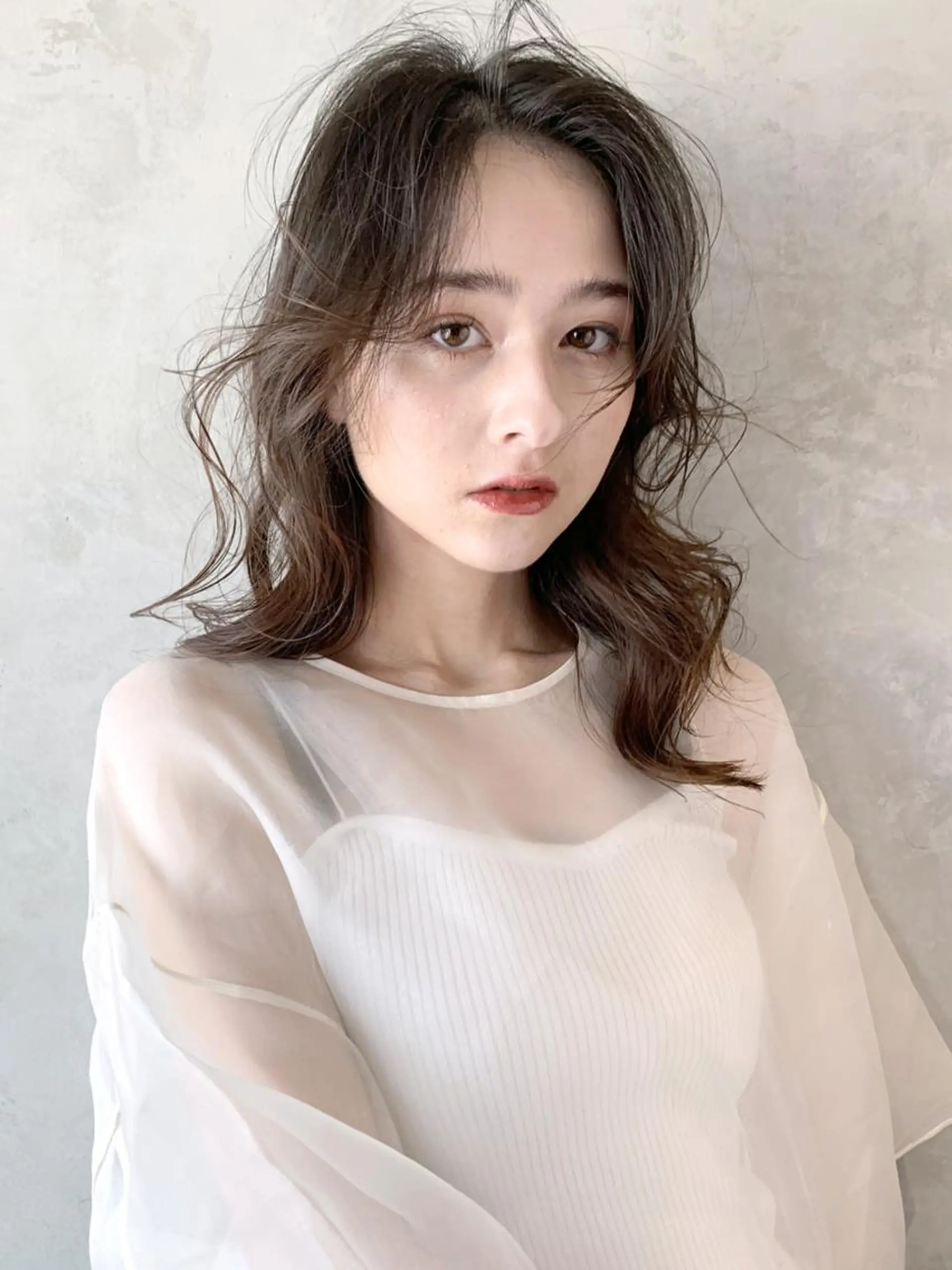 ロング カラー パーマ ヘアアレンジ ITbyALBUM 中野店のヘアスタイル