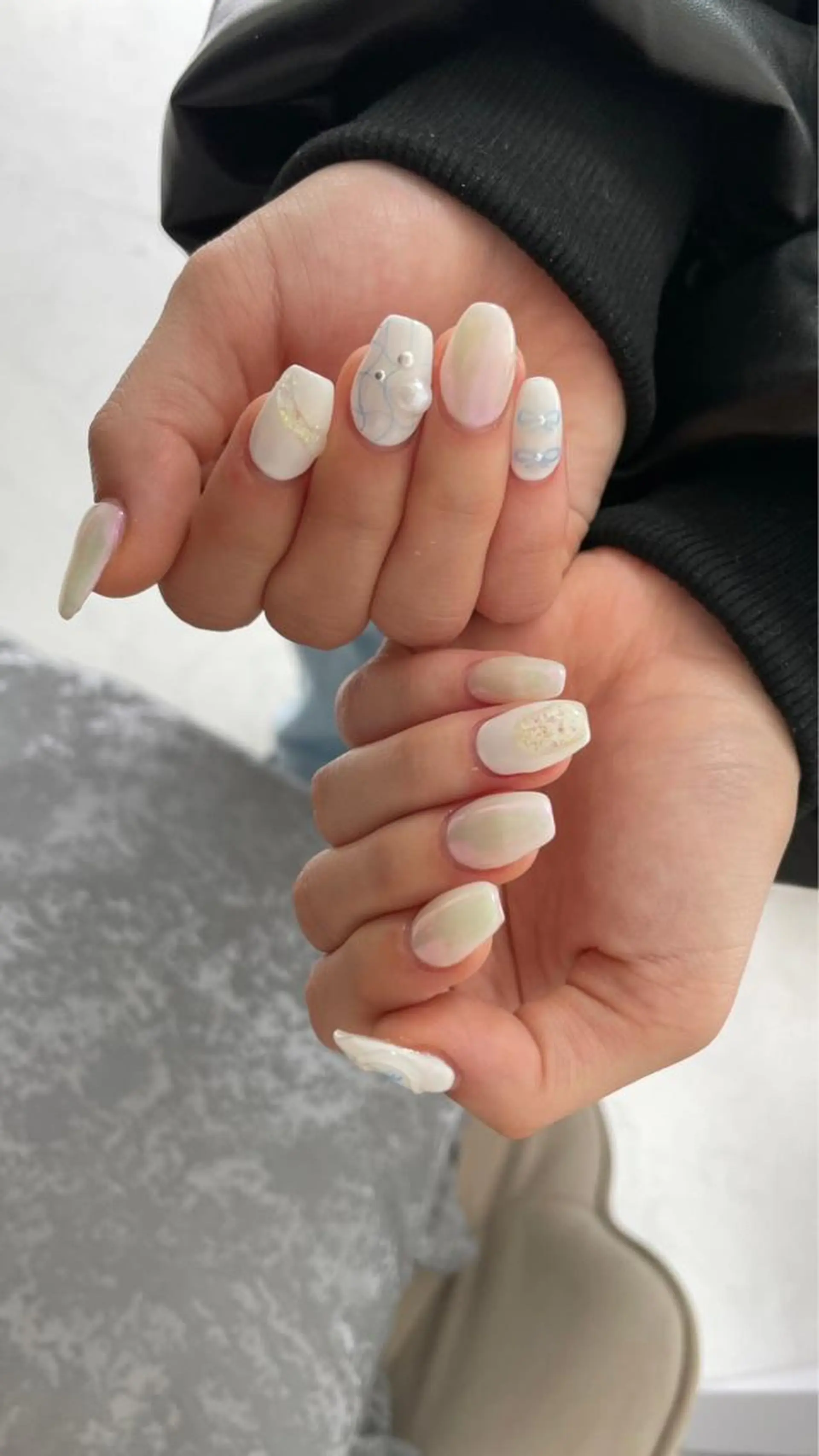 ネイル アートネイル フラワーネイル 氷ネイル・うるうるネイル ミラーネイル ぷっくりネイル Nina's nailのネイルデザイン