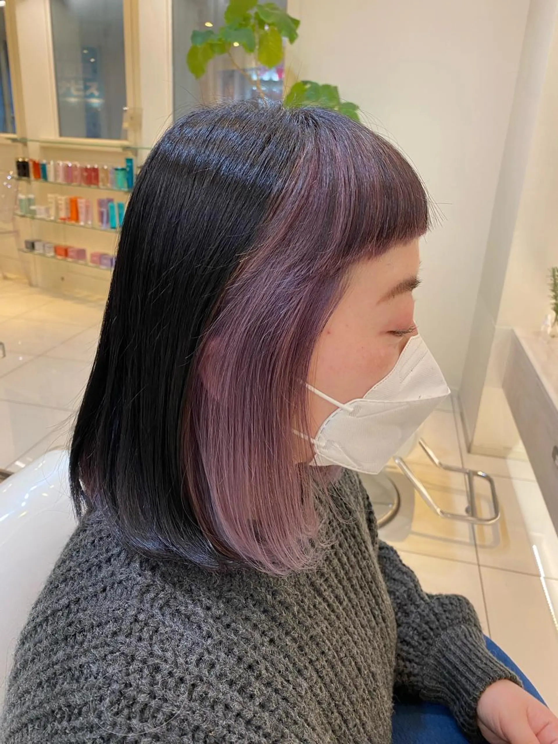 ミディアム ヒラカホ/ ブリーチ/似合わせのヘアスタイル