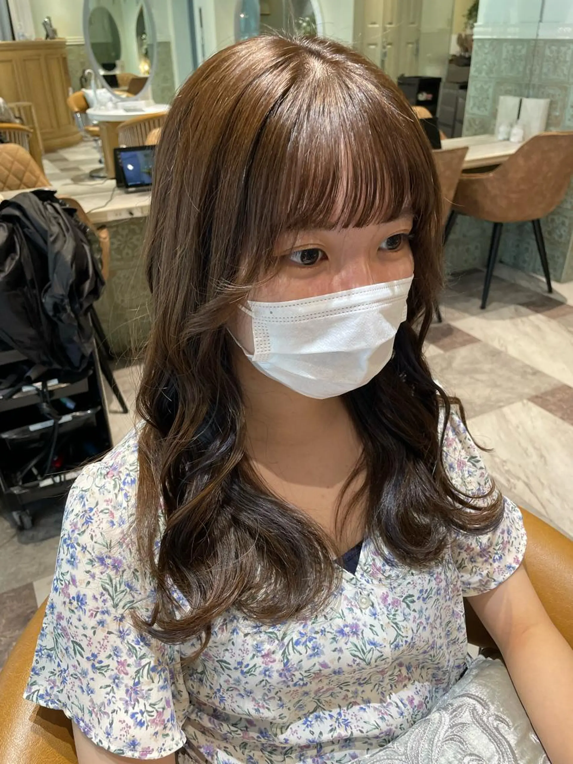 セミロング 木屋元一/透明感 /前髪/ショートボブのヘアスタイル