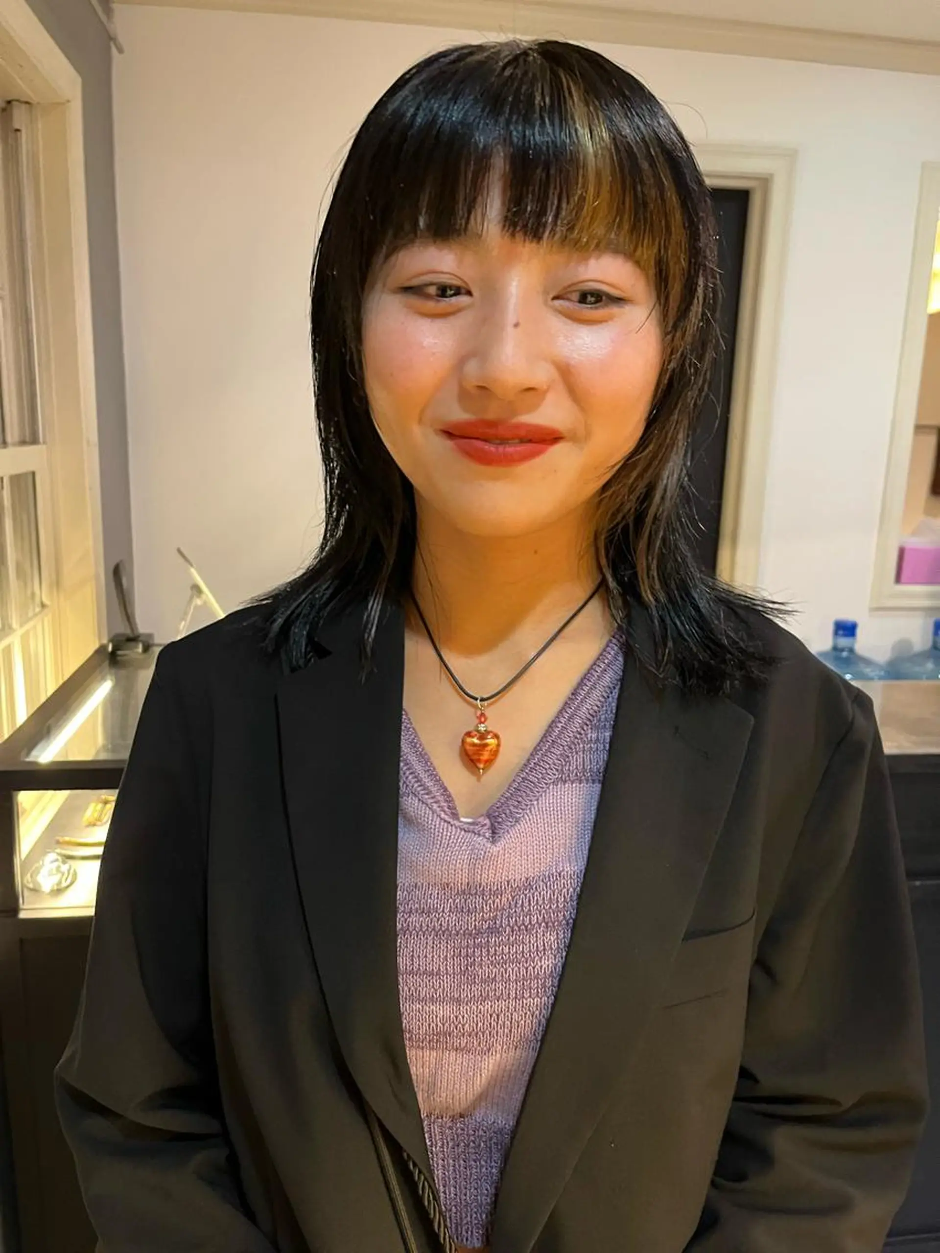 ミディアム カラー カット ヘアカラー eri kinjoのヘアスタイル