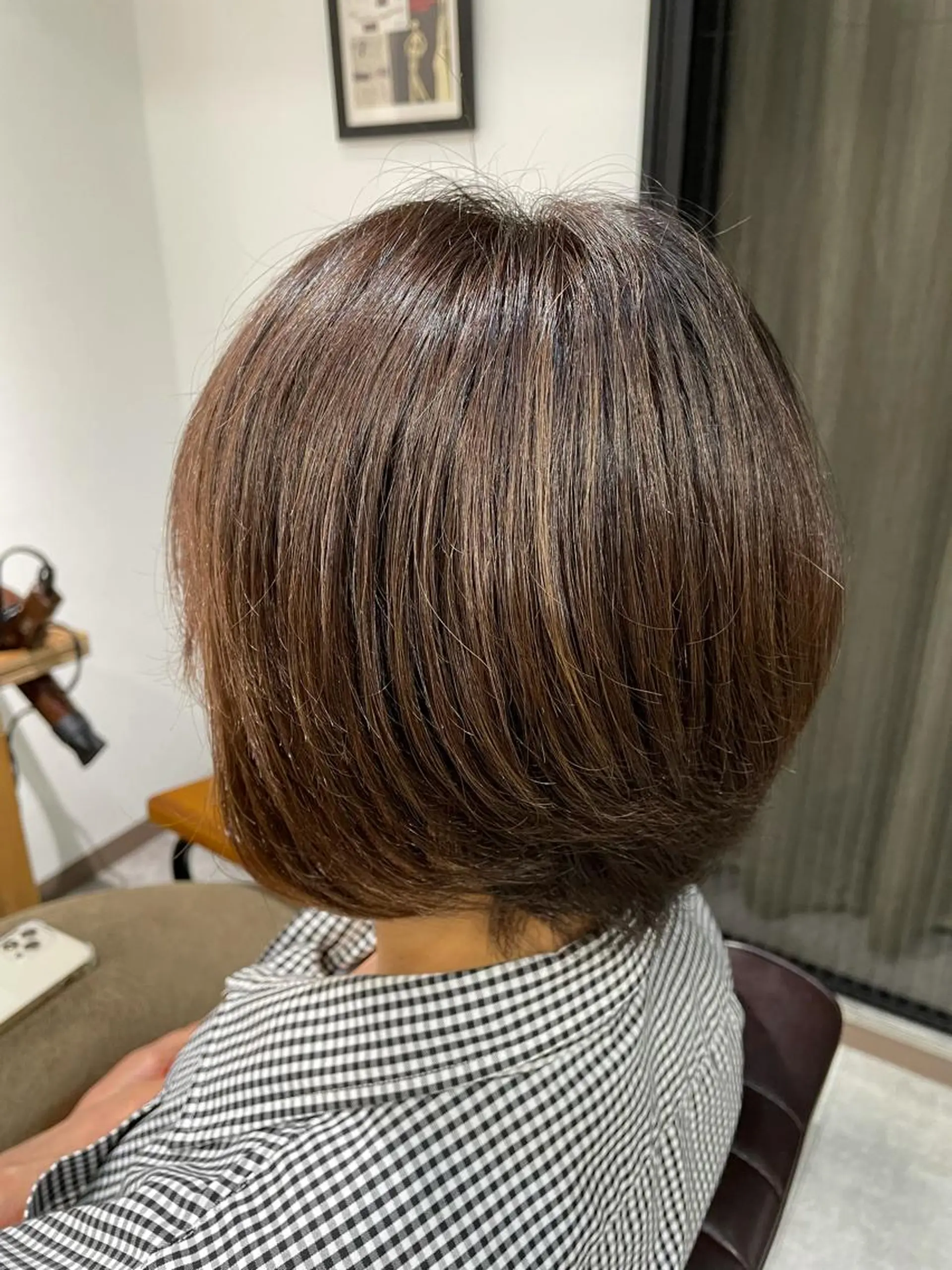 ショート ハイライト ヘアカラー 木村 真知子のヘアスタイル