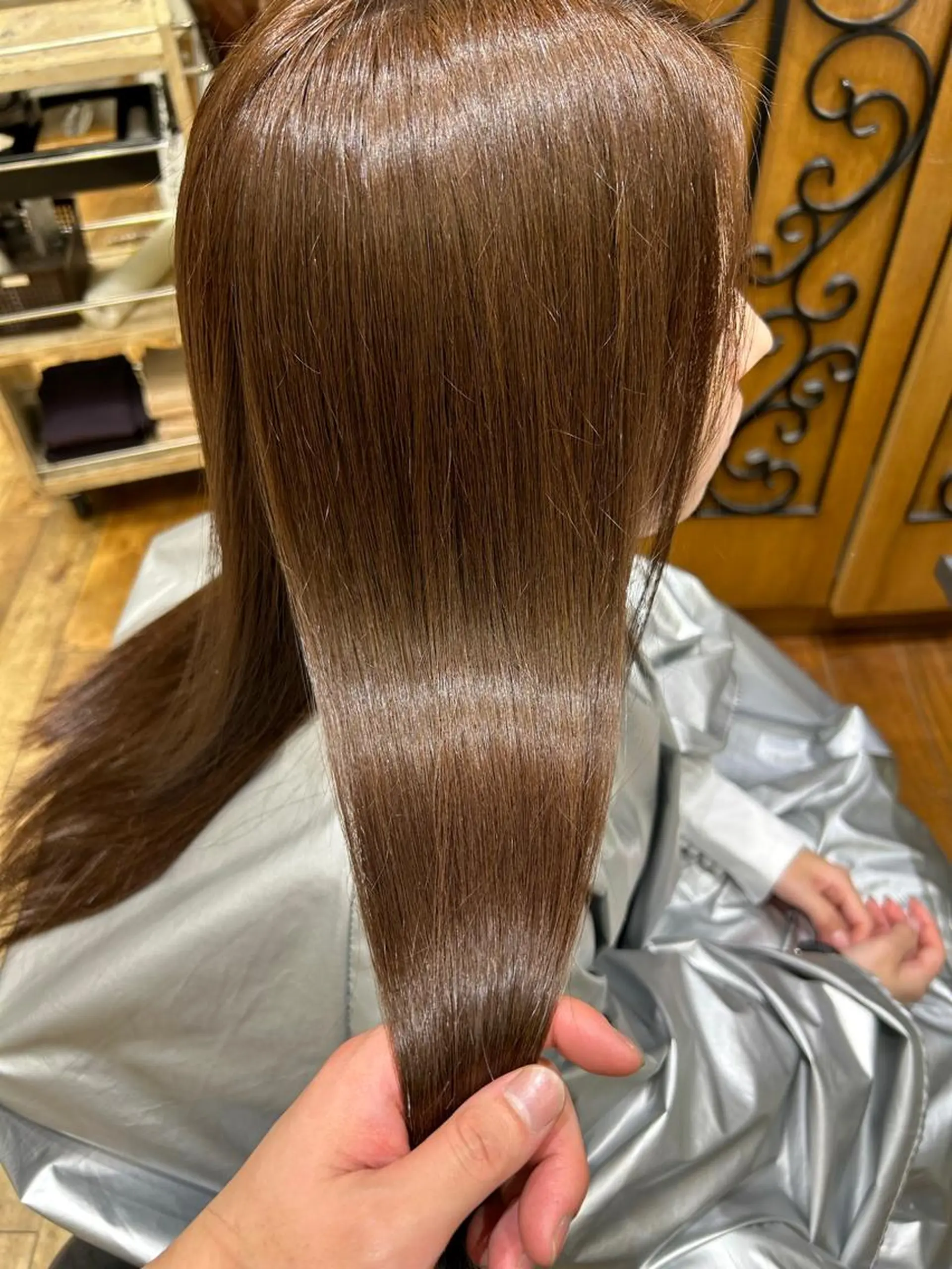 ロング カラー パーマ ブリーチ ケアブリーチ ダブルカラー イヤリングカラー ハイライトカラー カット ヘアカラー 縮毛矯正 トリートメント 新宿✨顔周りカット 韓国ヘア/坂本亜裟海のヘアスタイル