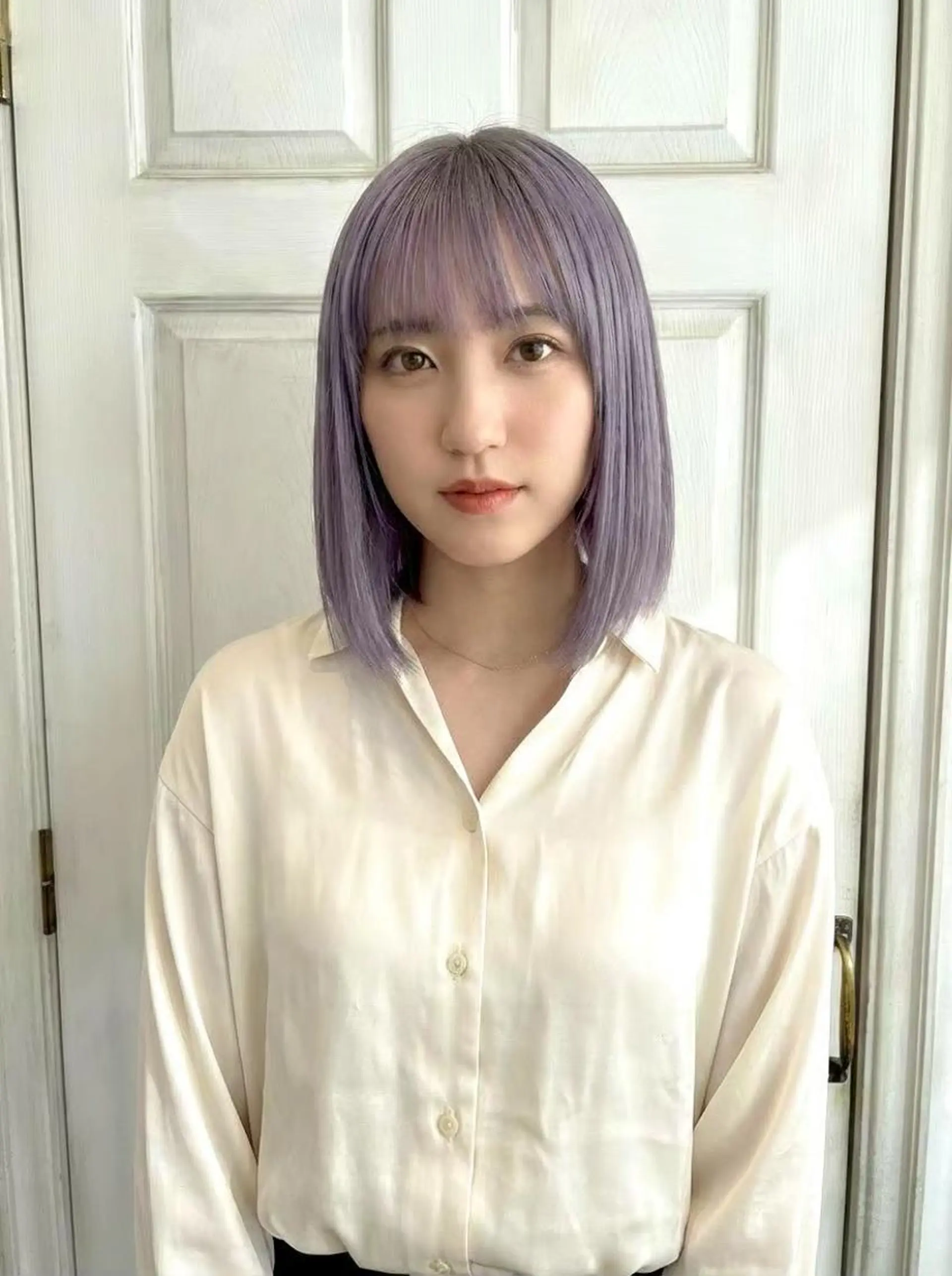 ミディアム ボブ くびれヘア 顔周りカット 髪質改善 韓国風ヘア Aroma hair 🌙tanakaのヘアスタイル