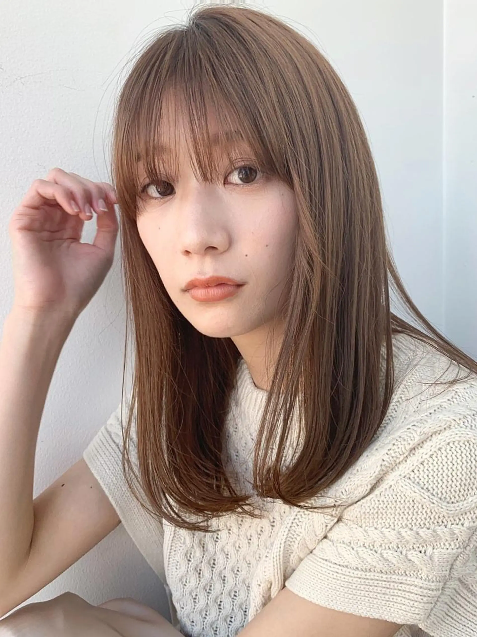 ロング カラー カット 縮毛矯正 メンズ✨パーマ 大室雄基のヘアスタイル