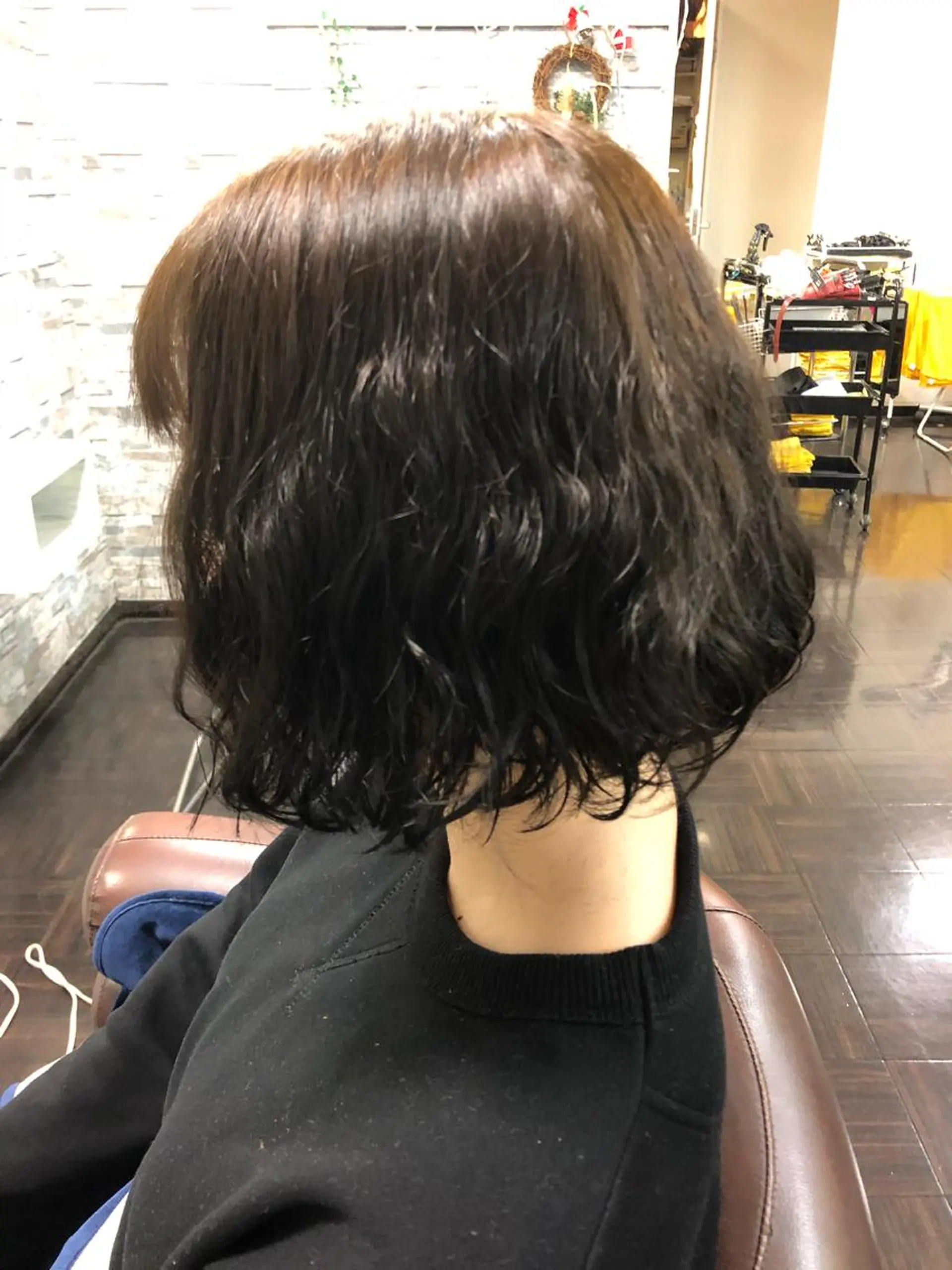 カラー パーマ ボブ 中司 優樹のヘアスタイル