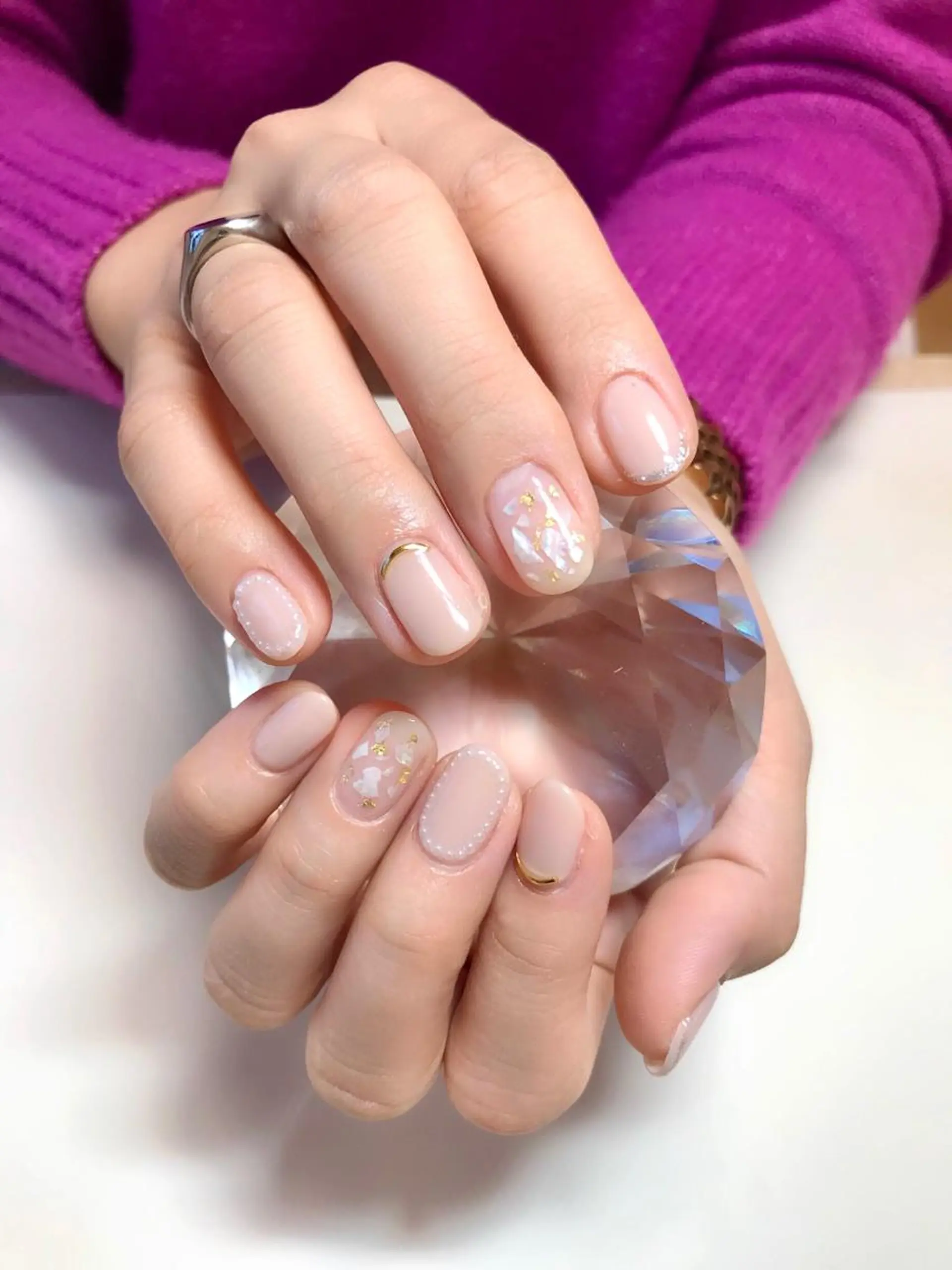 ネイル ストーンネイル 'mm  (ミリ) ＭＡＮＡＭＩのネイルデザイン