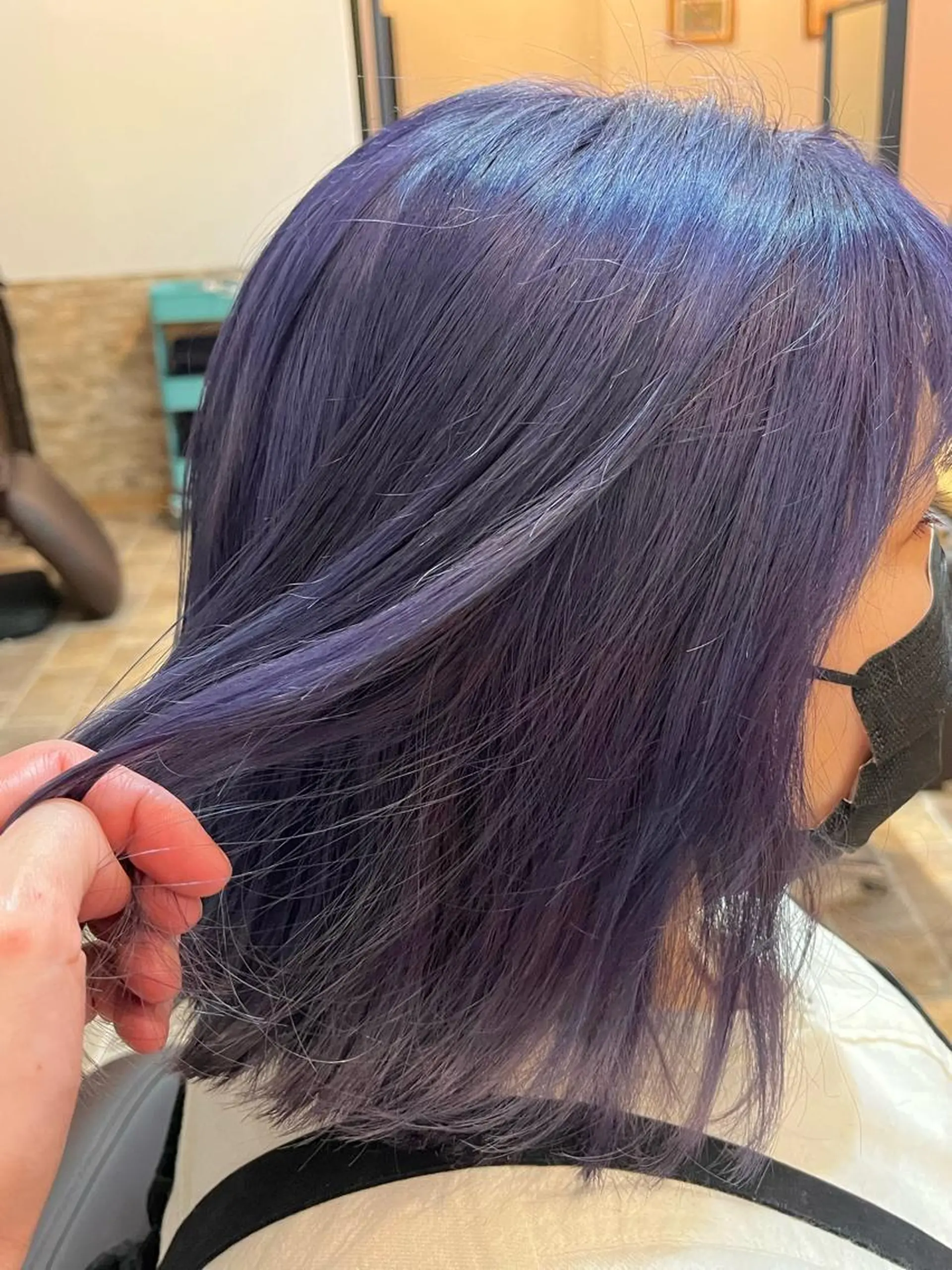 ミディアム カラー ヘアカラー&縮毛矯正 STAR☆RIVERのヘアスタイル