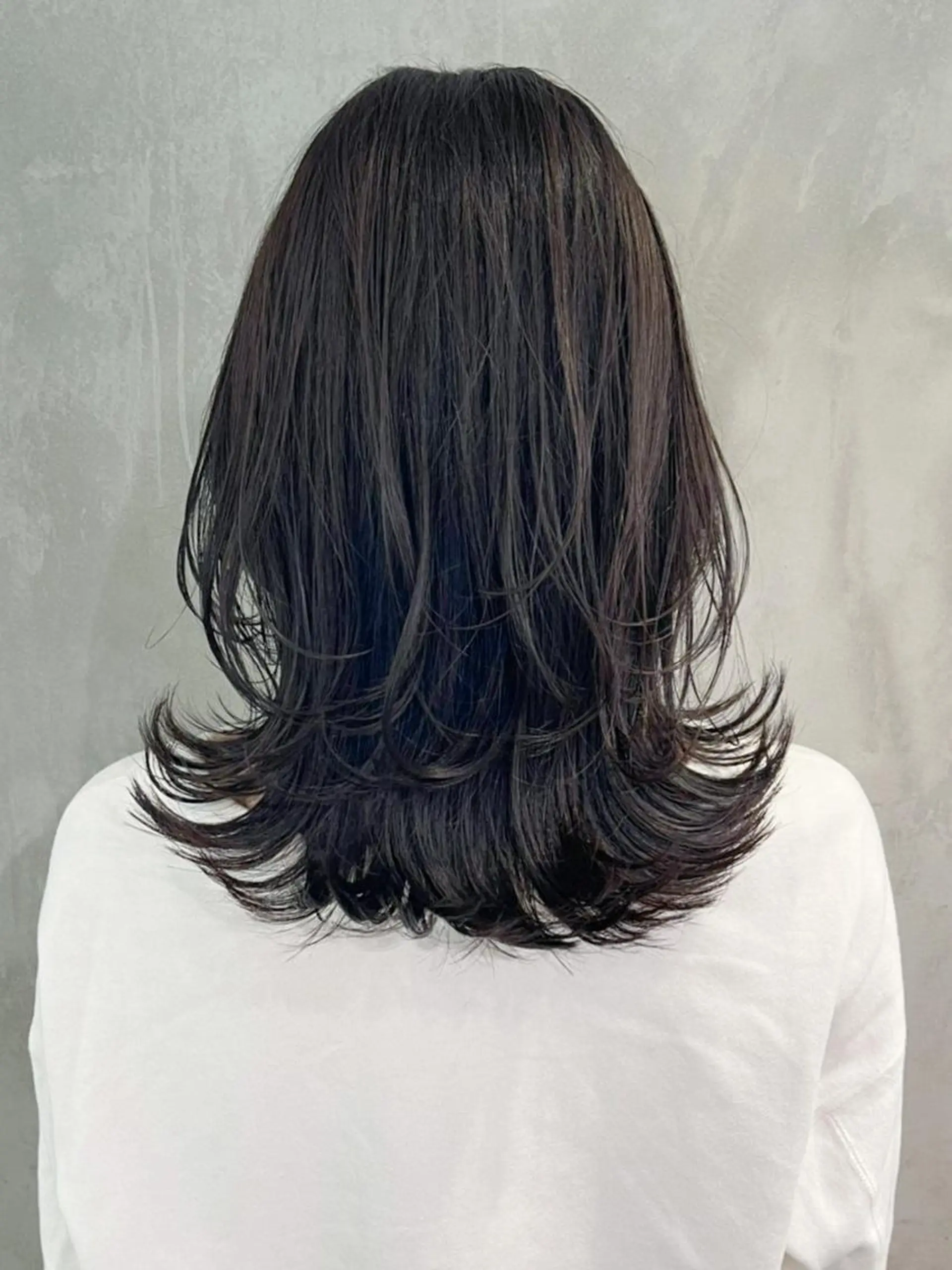 セミロング カラー パーマ ヘアアレンジ レイヤーカット ITbyALBUM 下北沢店のヘアスタイル