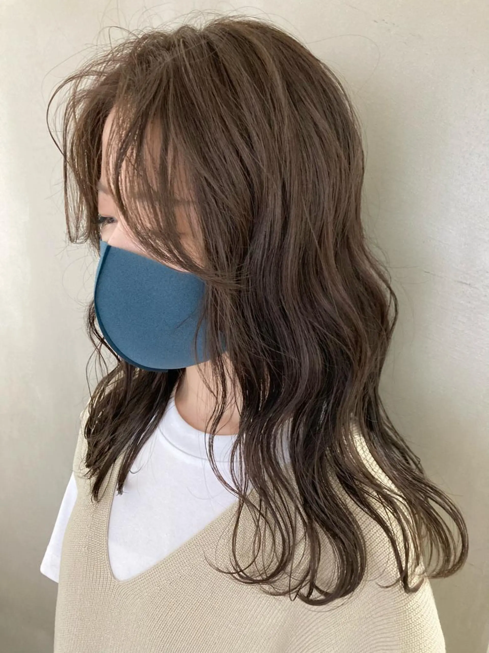 セミロング カット ヘアカラー Larry🌼中下 美香のヘアスタイル