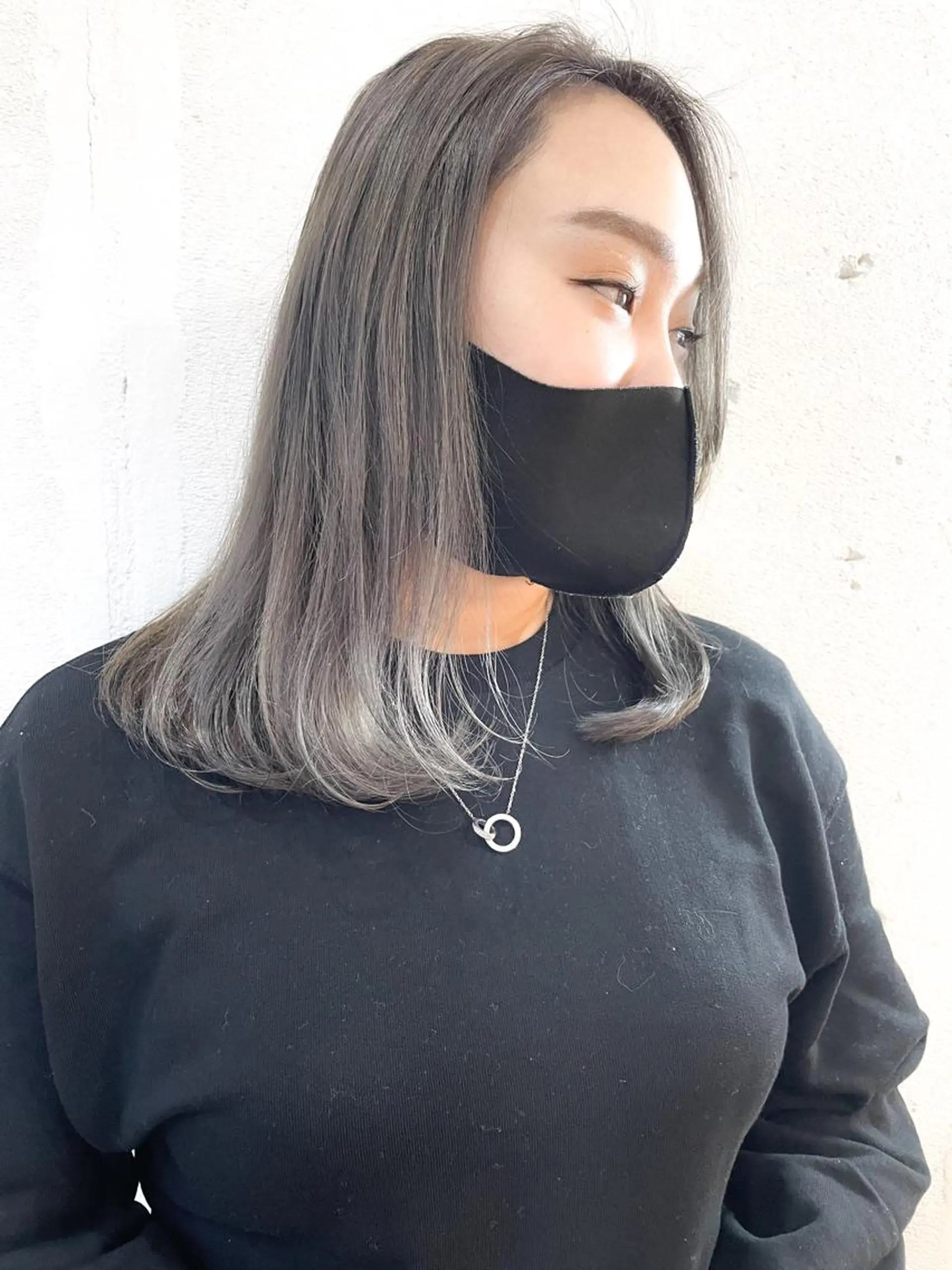 ミディアム ヘアカラー ショート✨ボブ✨代表 新田見美仁のヘアスタイル