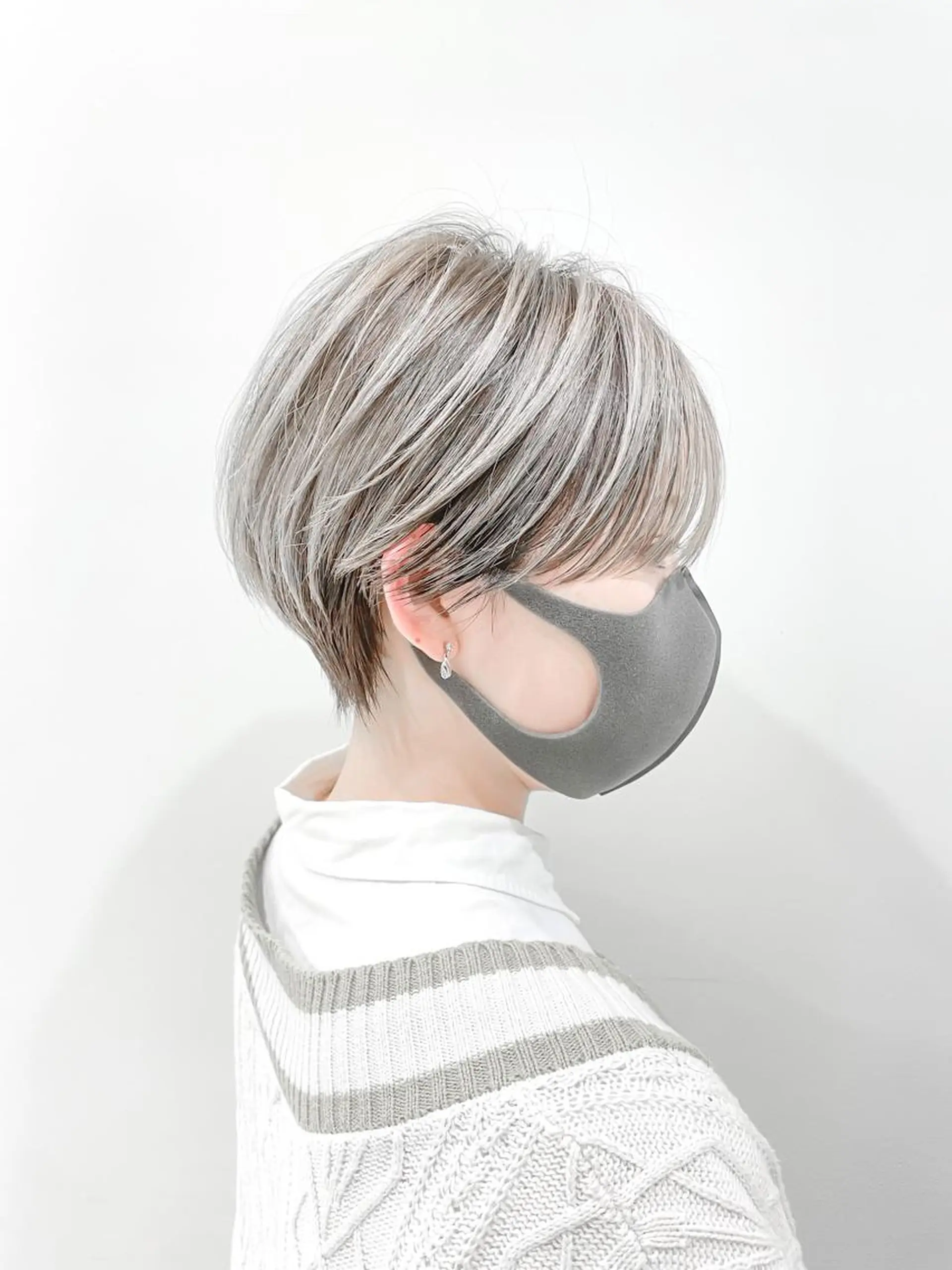 カラー クロスパーマ松永裕久 似合わせカットのヘアスタイル