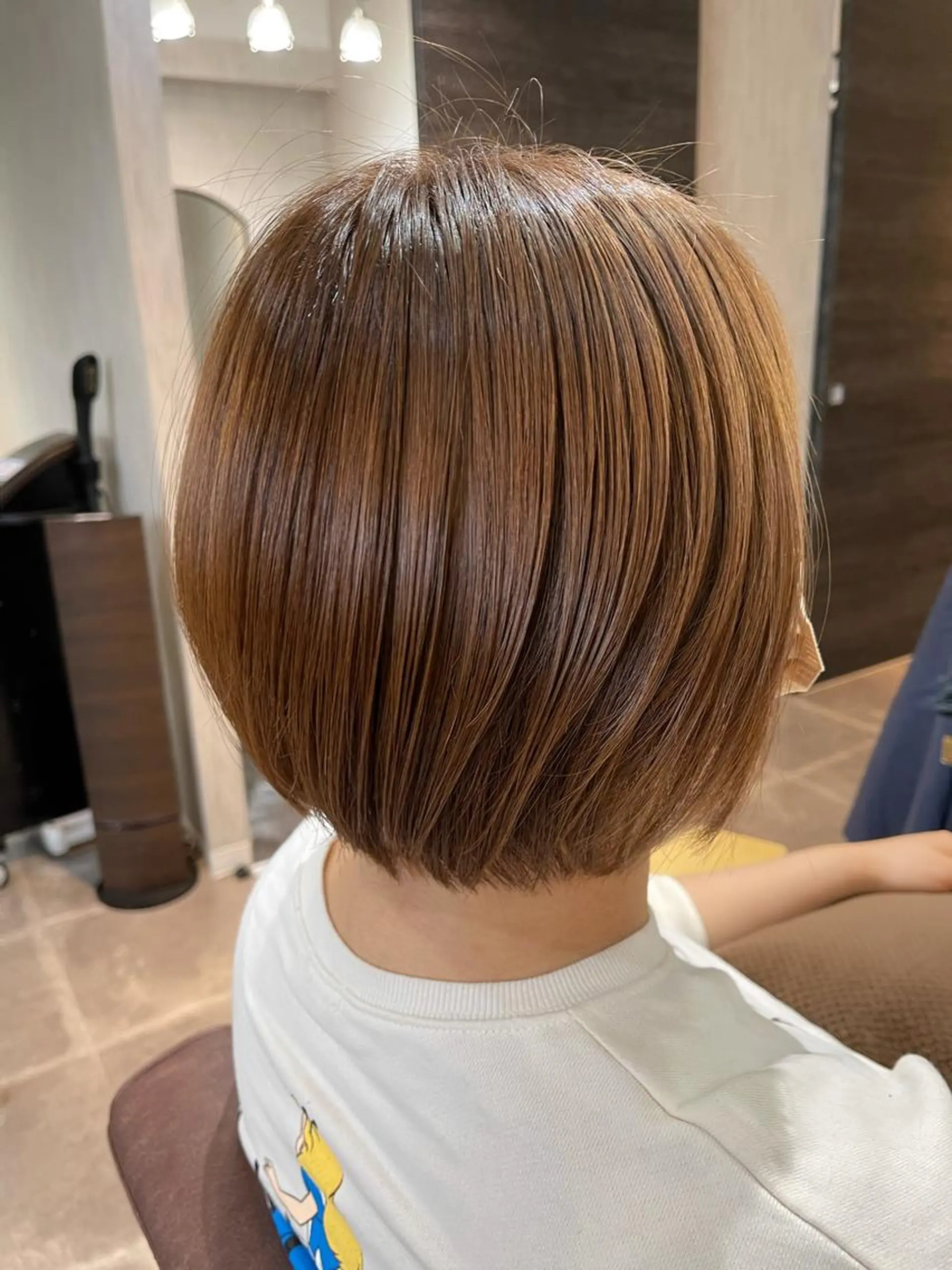 ショート カラー 髪質改善/ストレート /半個室/大岡輝己のヘアスタイル