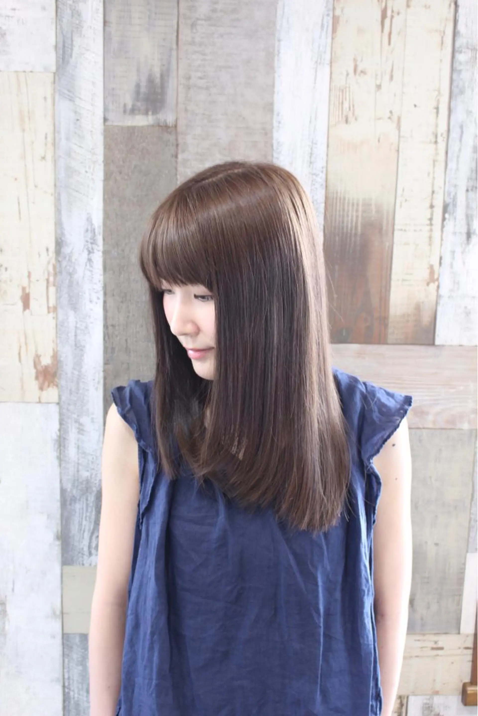 ロング カラー 齋藤 彬のヘアスタイル