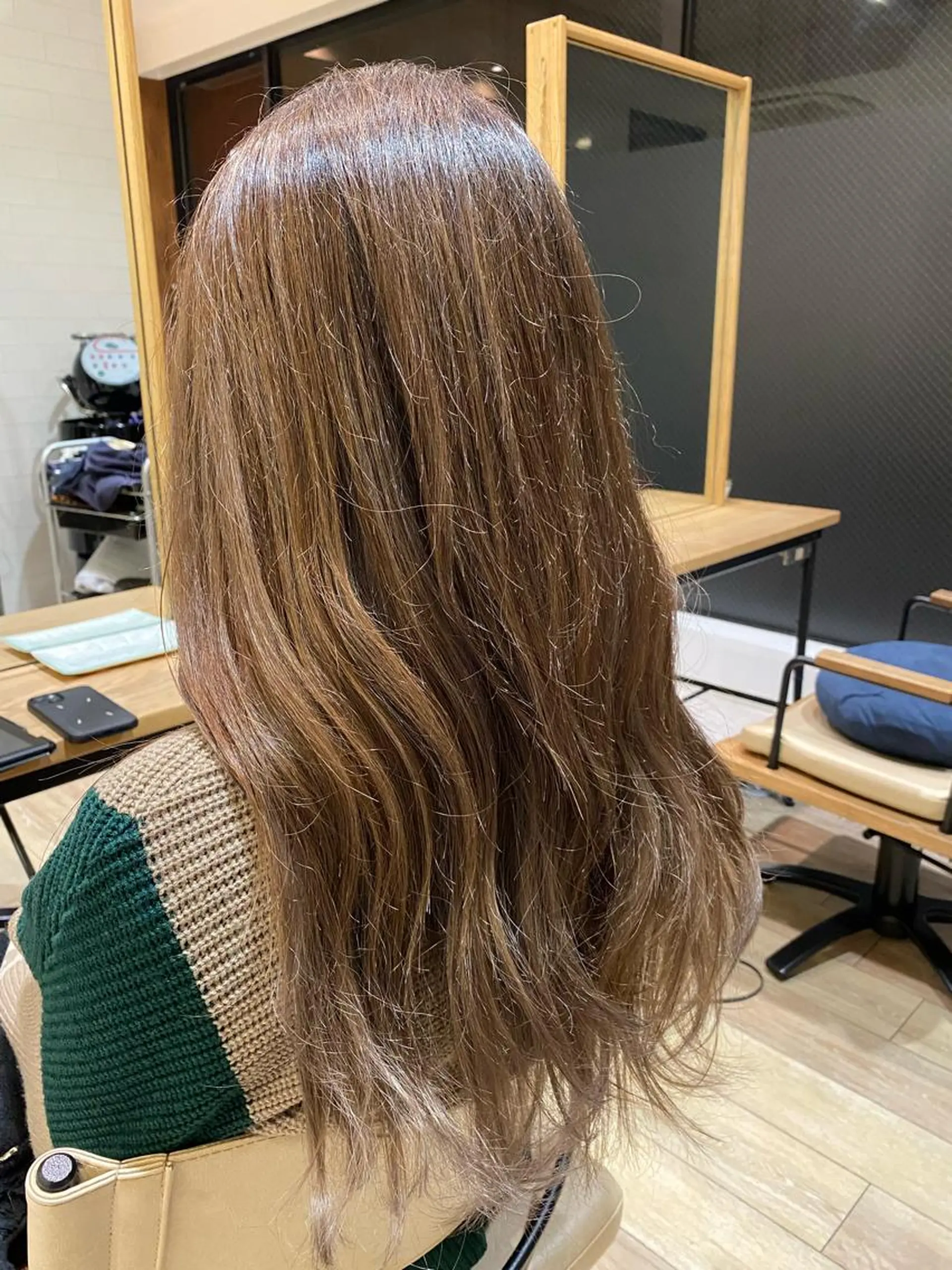 ロング カット ヘアカラー 韓国トレンドヘア しゅーやのヘアスタイル