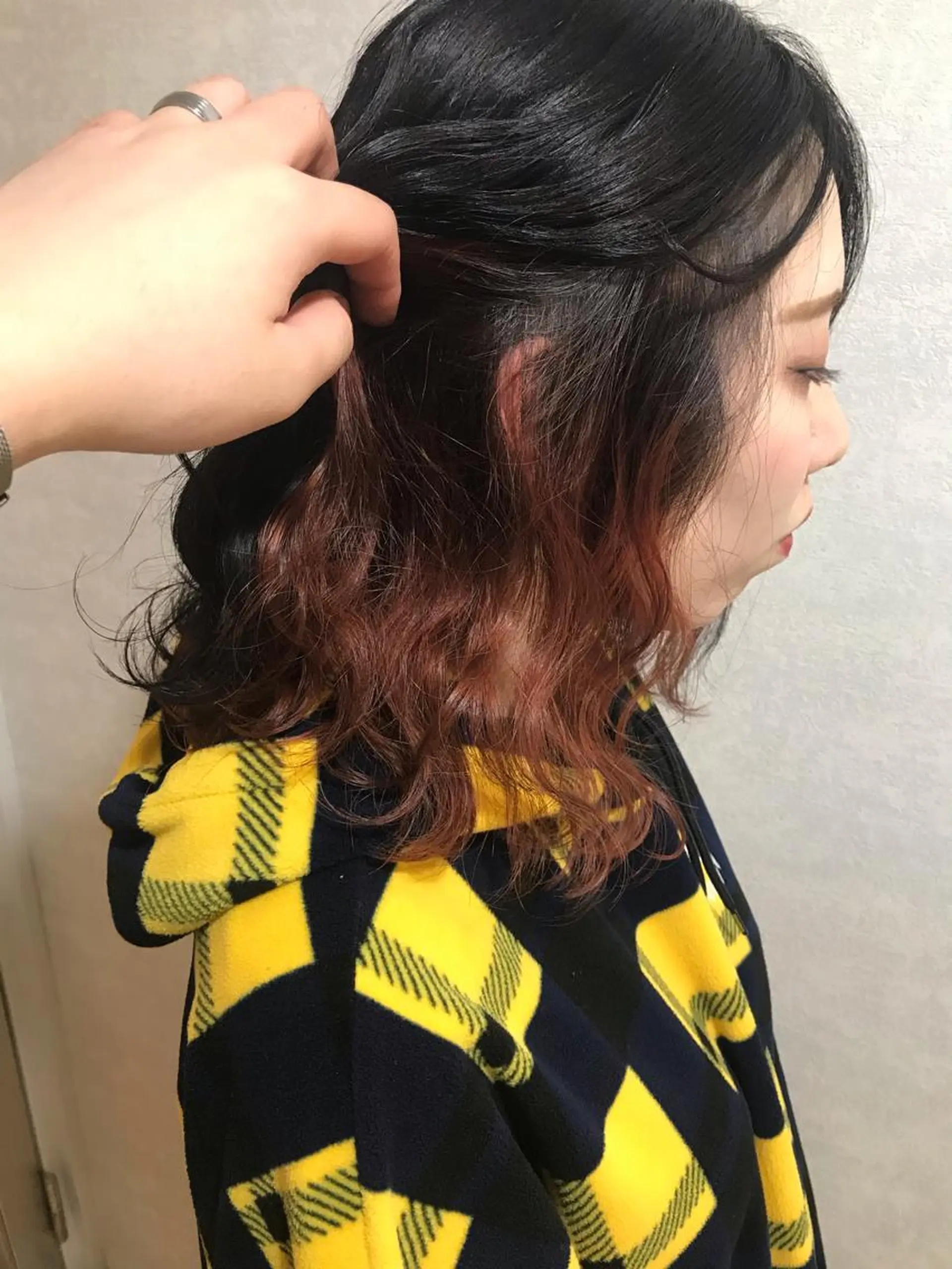 ミディアム カラー 🧡色落ちまで2度綺 麗なカラー🧡ヨシキのヘアスタイル