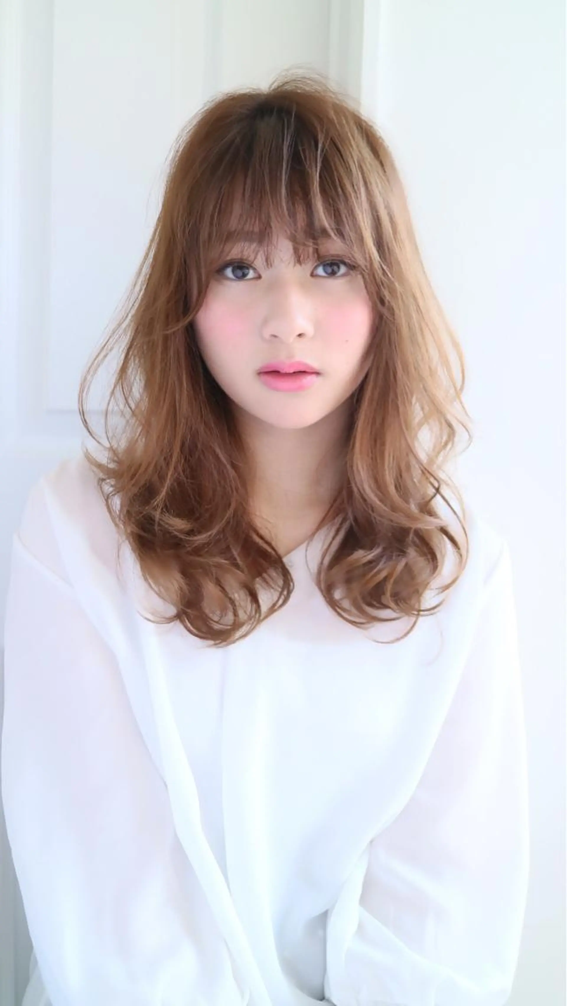 セミロング カラー パーマ ひがし　まさし JYUNESU副代表のヘアスタイル