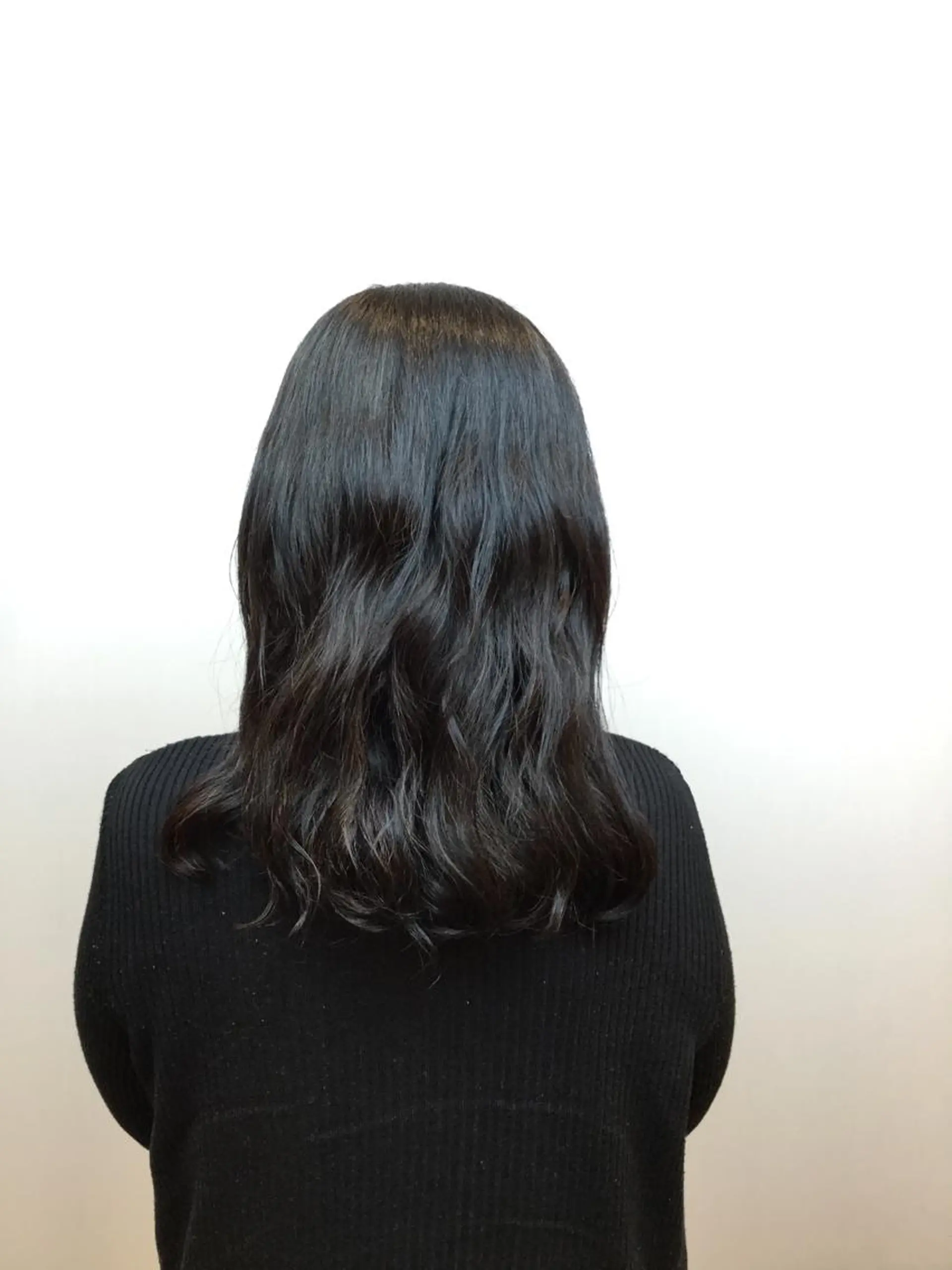 セミロング パーマ Annon プライベートサロンのヘアスタイル