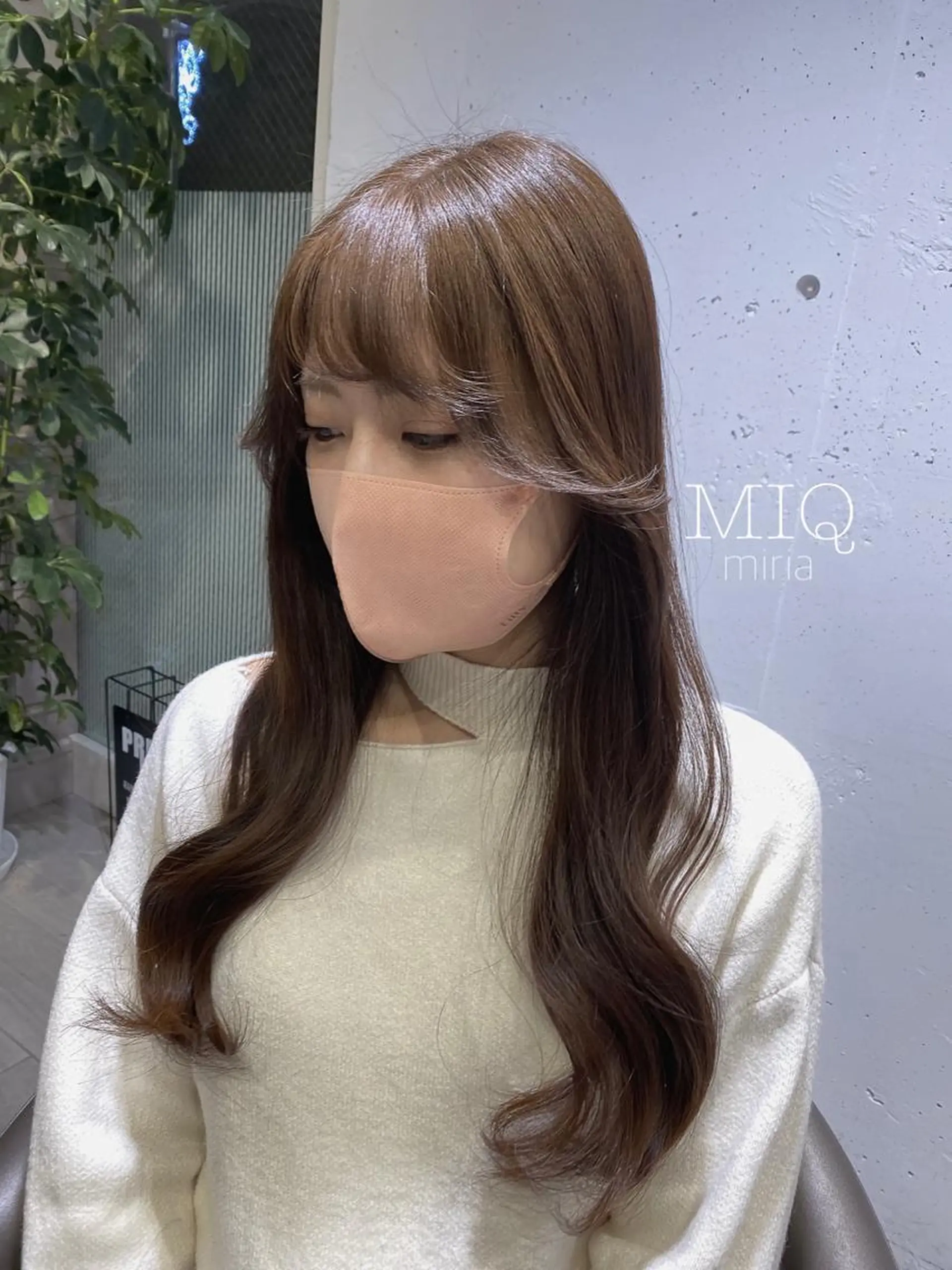 ロング アッシュ アッシュブラウン ヨシンモリ 韓国風ヘア 韓・中華美女ヘア 🇰🇷×🇨🇳のヘアスタイル