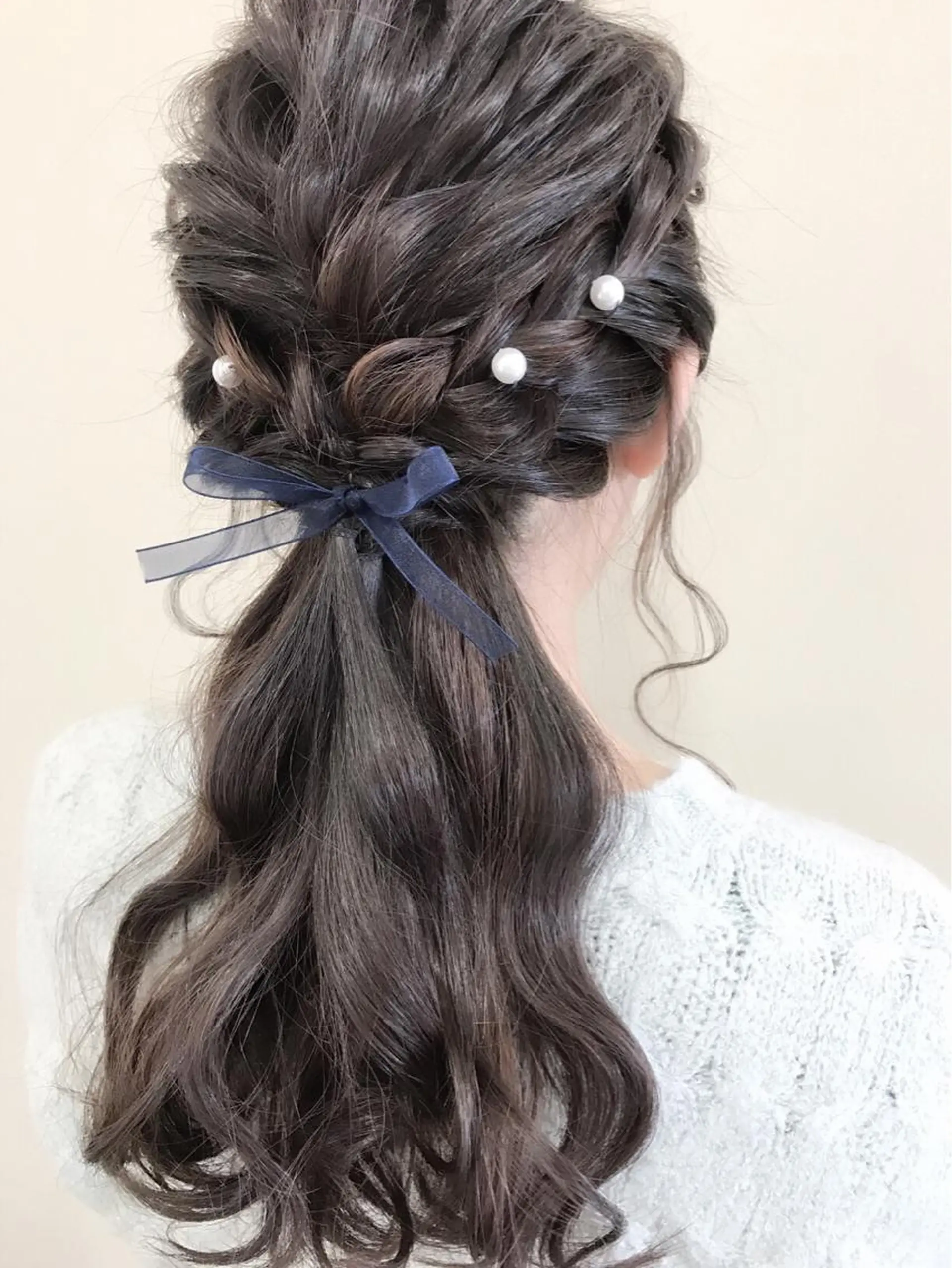 ロング ヘアアレンジ 三つ編み 沢田 瞳のヘアスタイル
