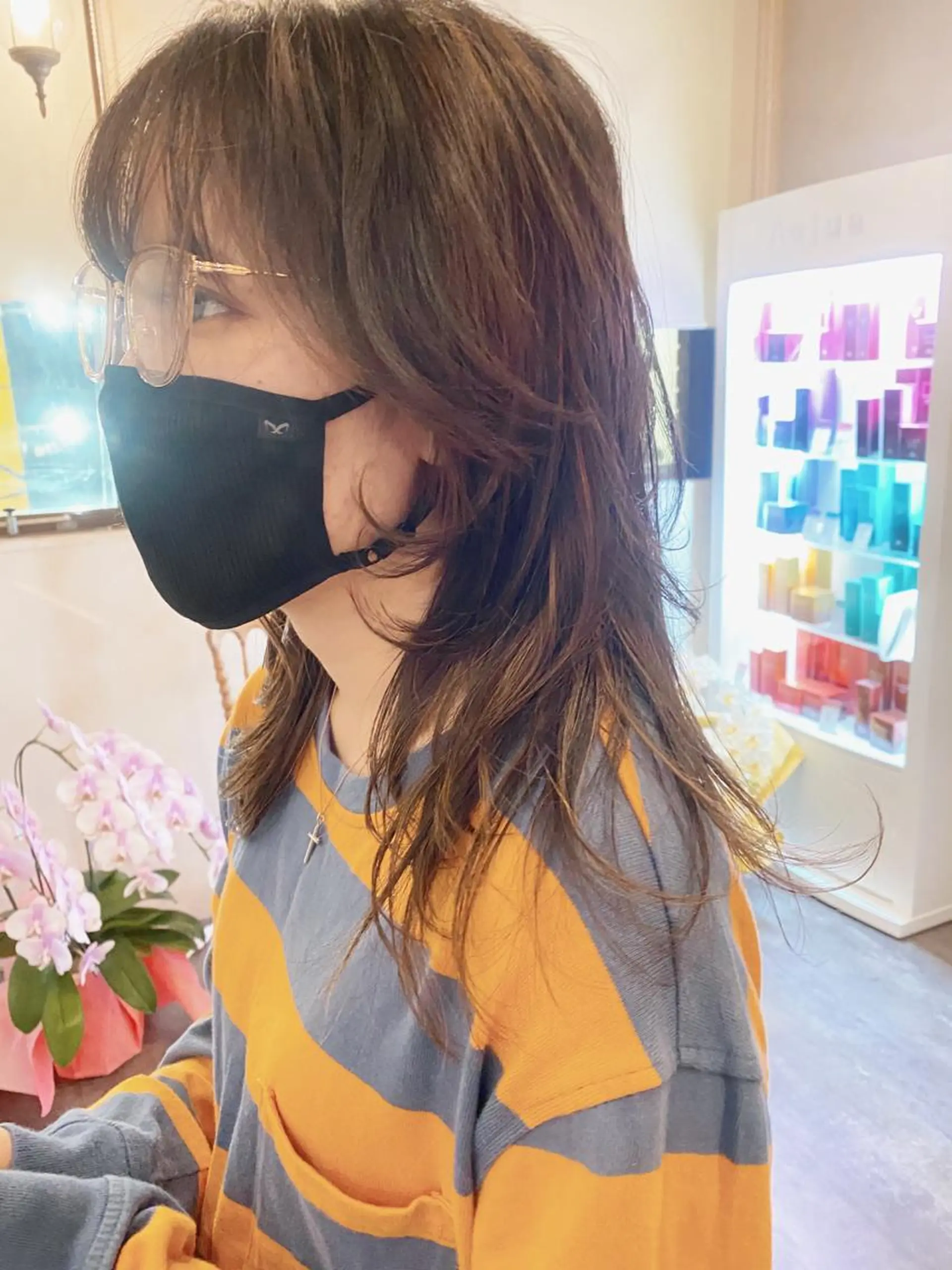 セミロング ウルフカット カット ヘアカラー トリートメント 💖透明感カラー HAYATO💖のヘアスタイル