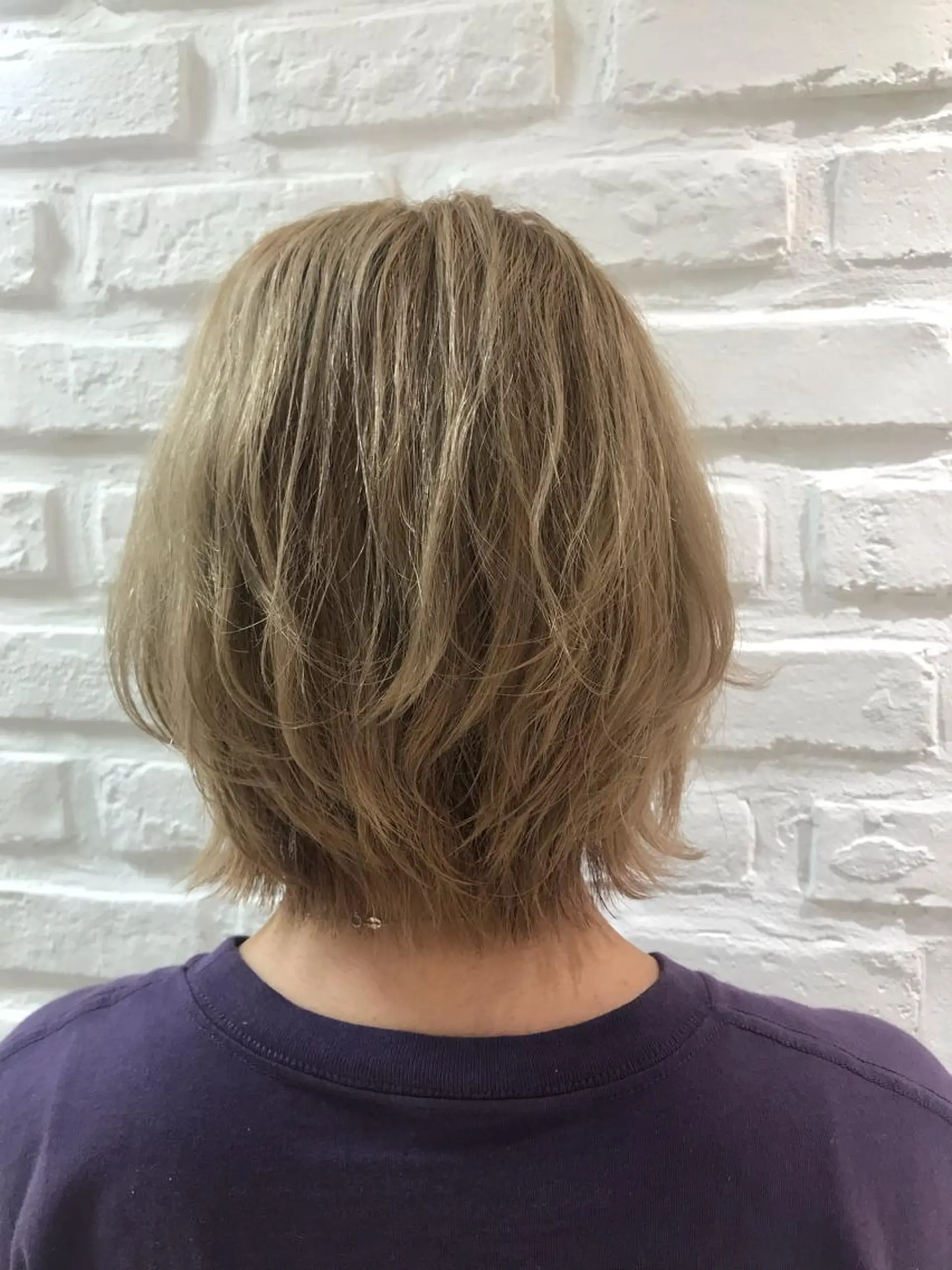 ミディアム ワンレンボブ ボブ レイヤーカット 【暖色カラー特化】 中山由梨のヘアスタイル