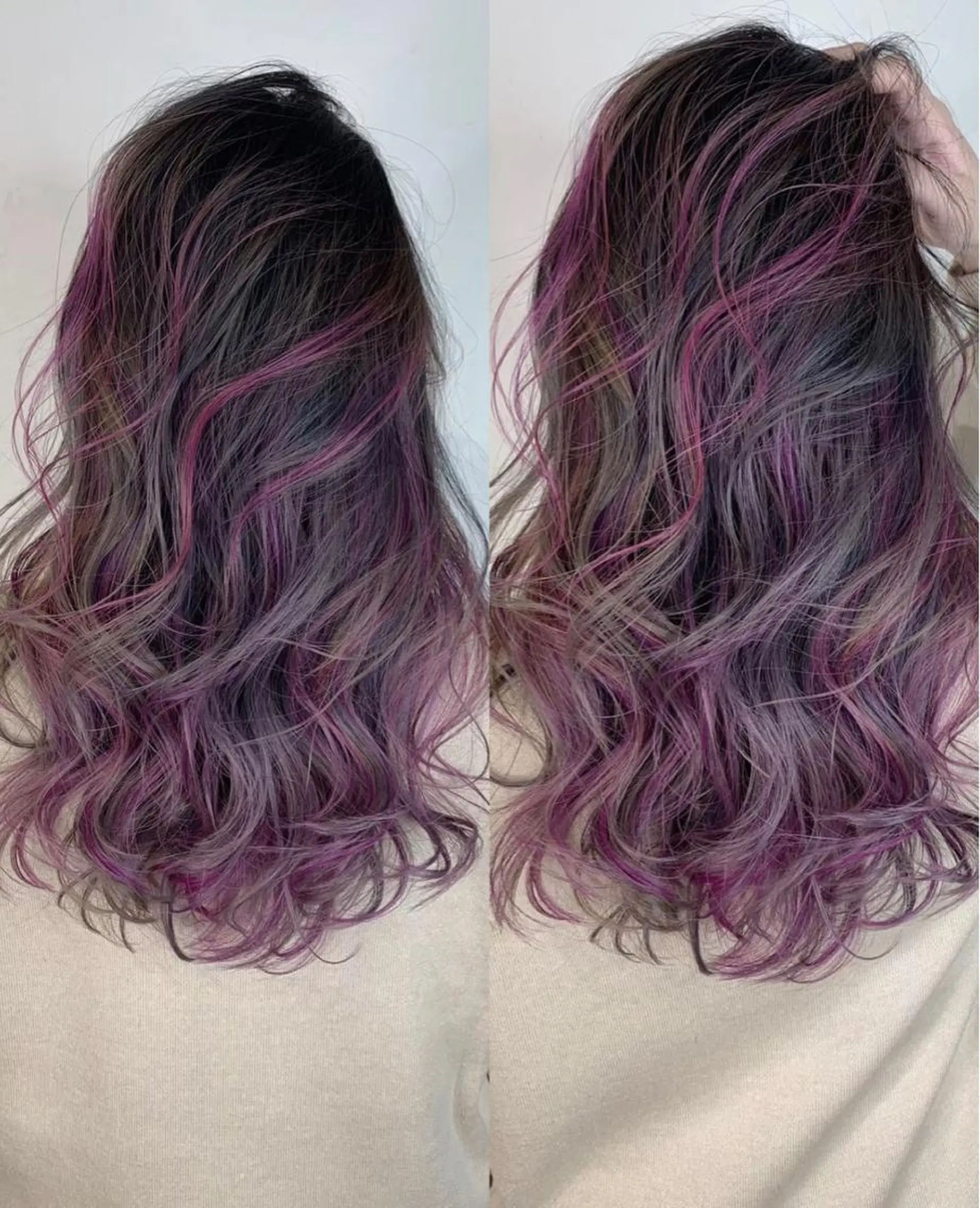 セミロング カラー _WHITE 高槻のヘアスタイル