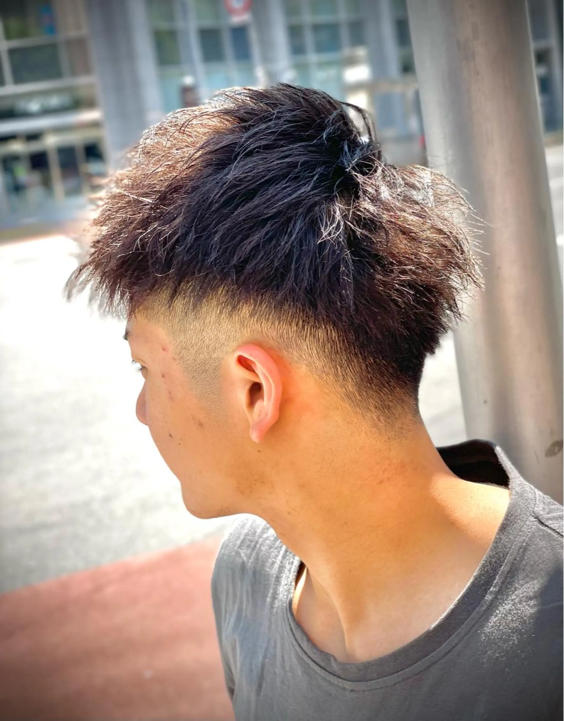 ショート パーマ メンズ 浅見 天翔のヘアスタイル