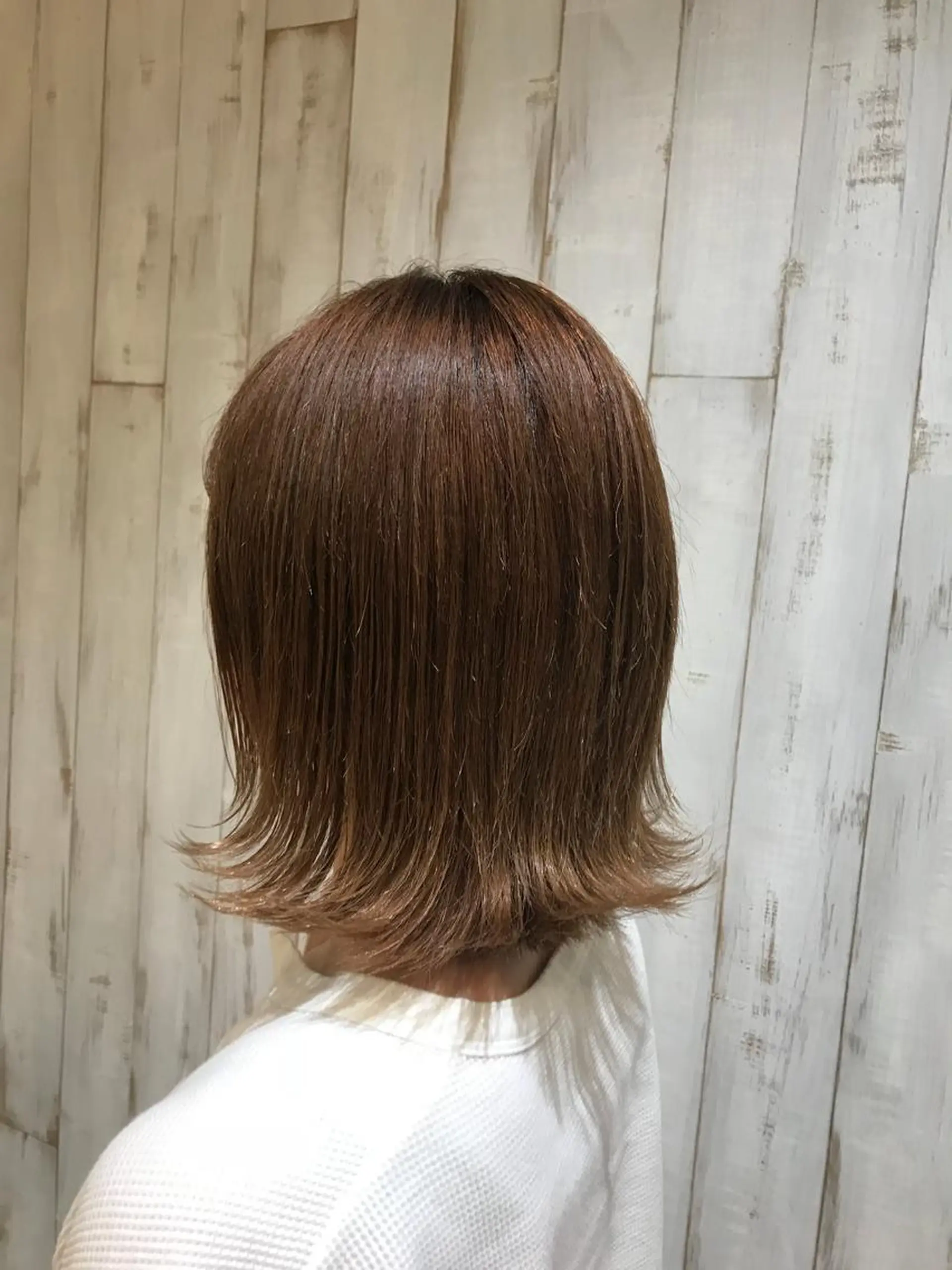 ミディアム カラー 鈴木 まりやのヘアスタイル