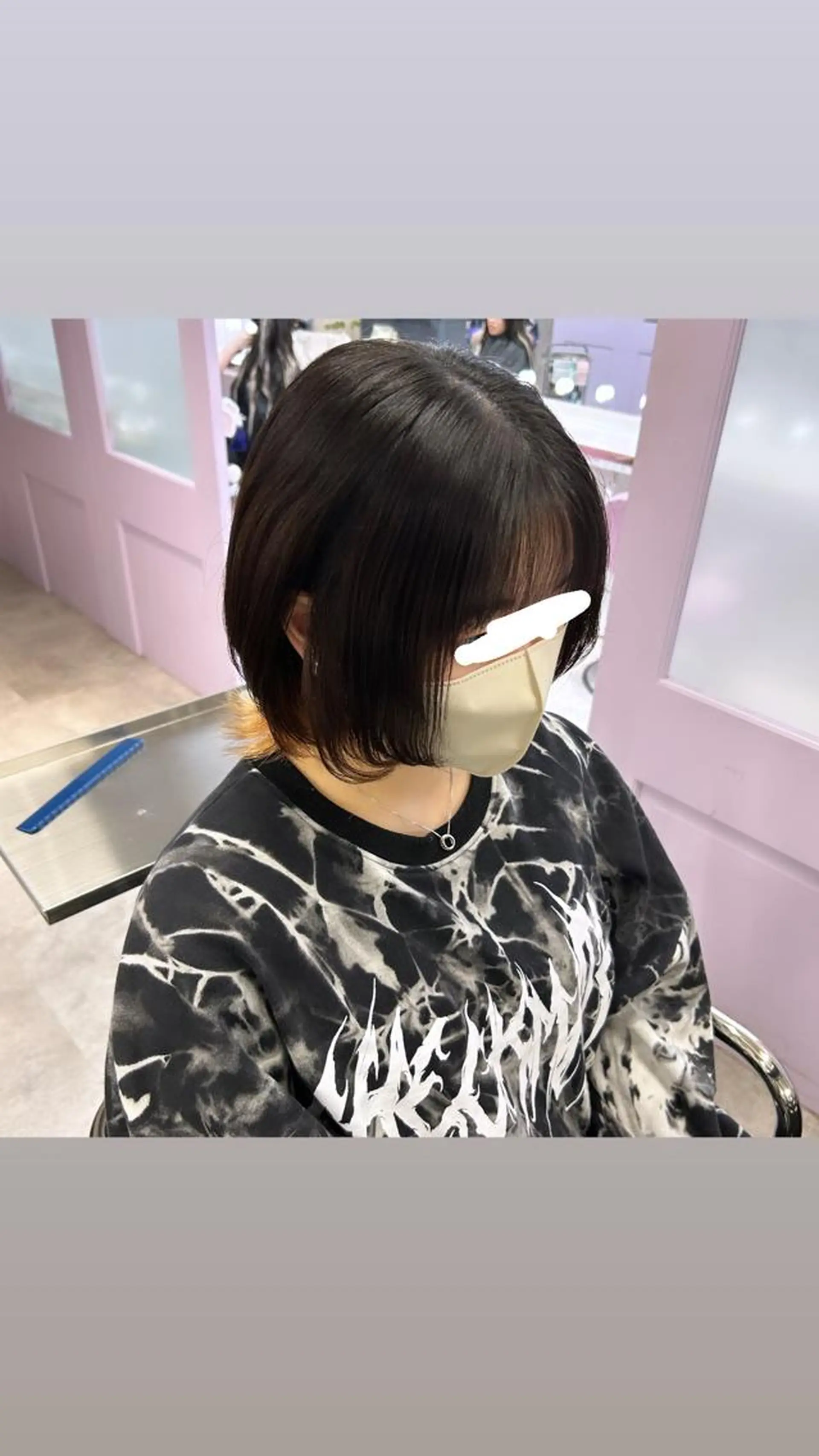 ミディアム ウルフカット 縮毛矯正・髪質改善 特化 出納 直起のヘアスタイル
