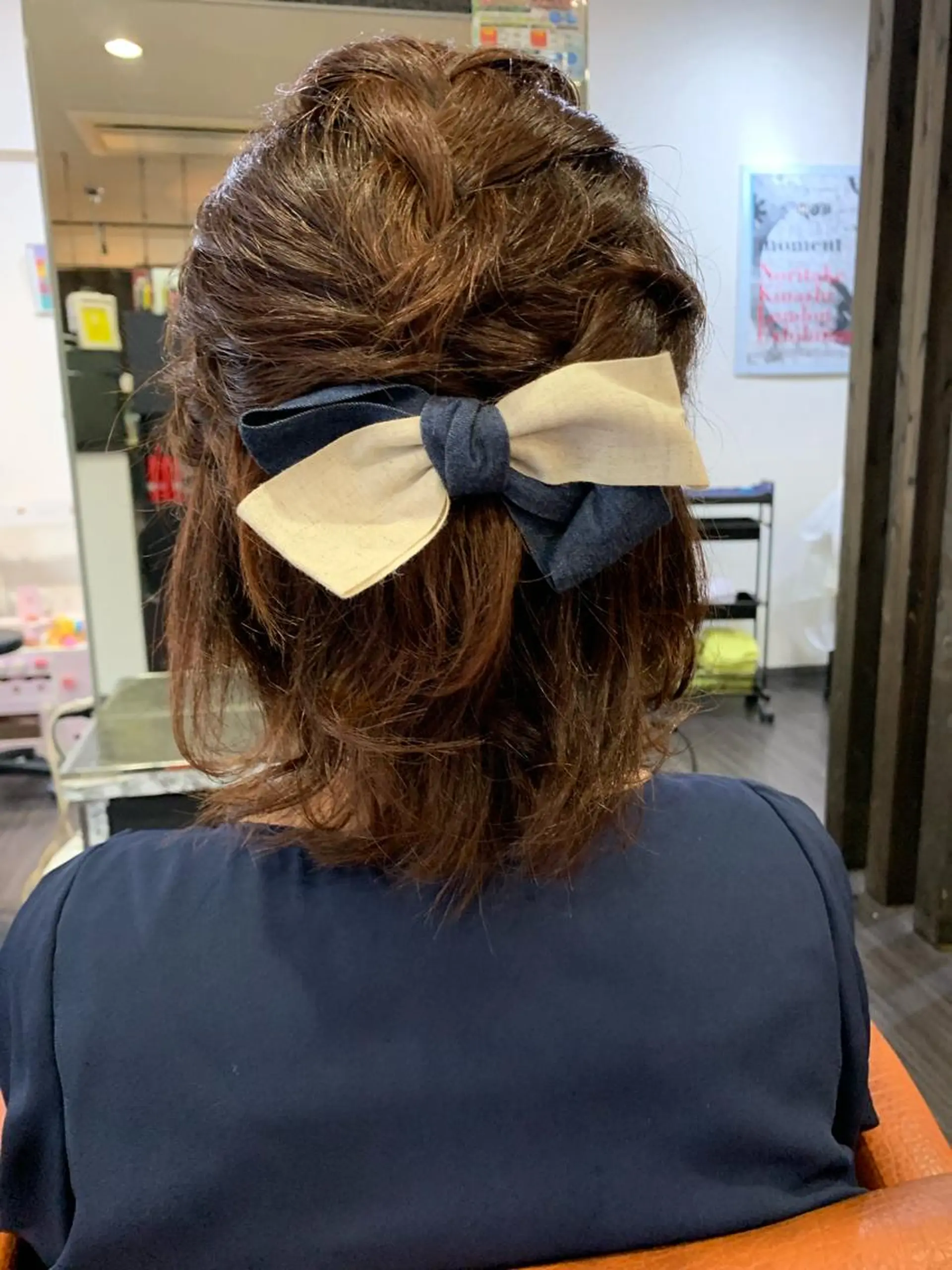 ミディアム ヘアアレンジ ハーフアップ 中本 愛理のヘアスタイル