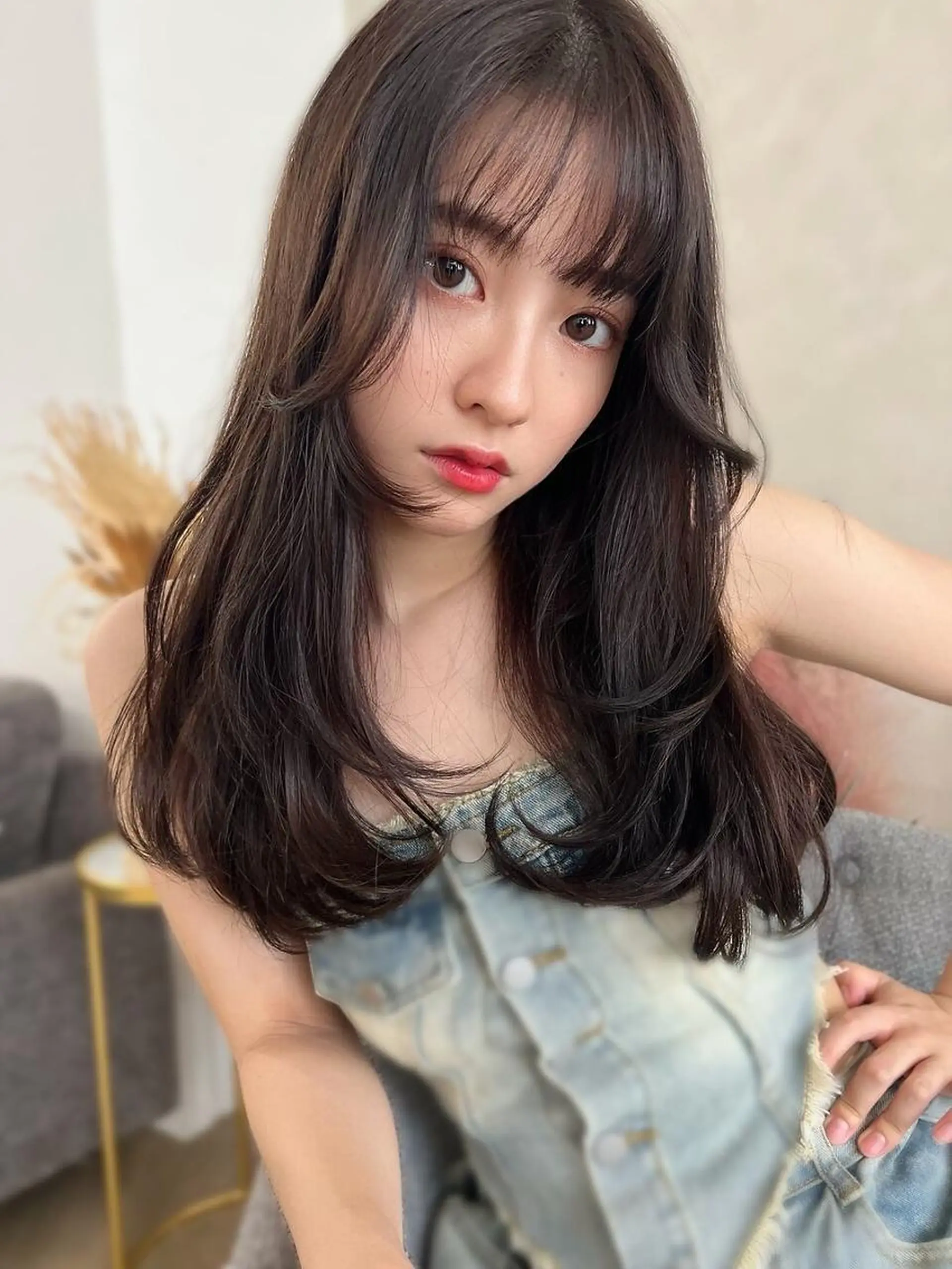 カラー ロング カット ヘアカラー トリートメント ANGELICA LABO 梅田店のヘアスタイル