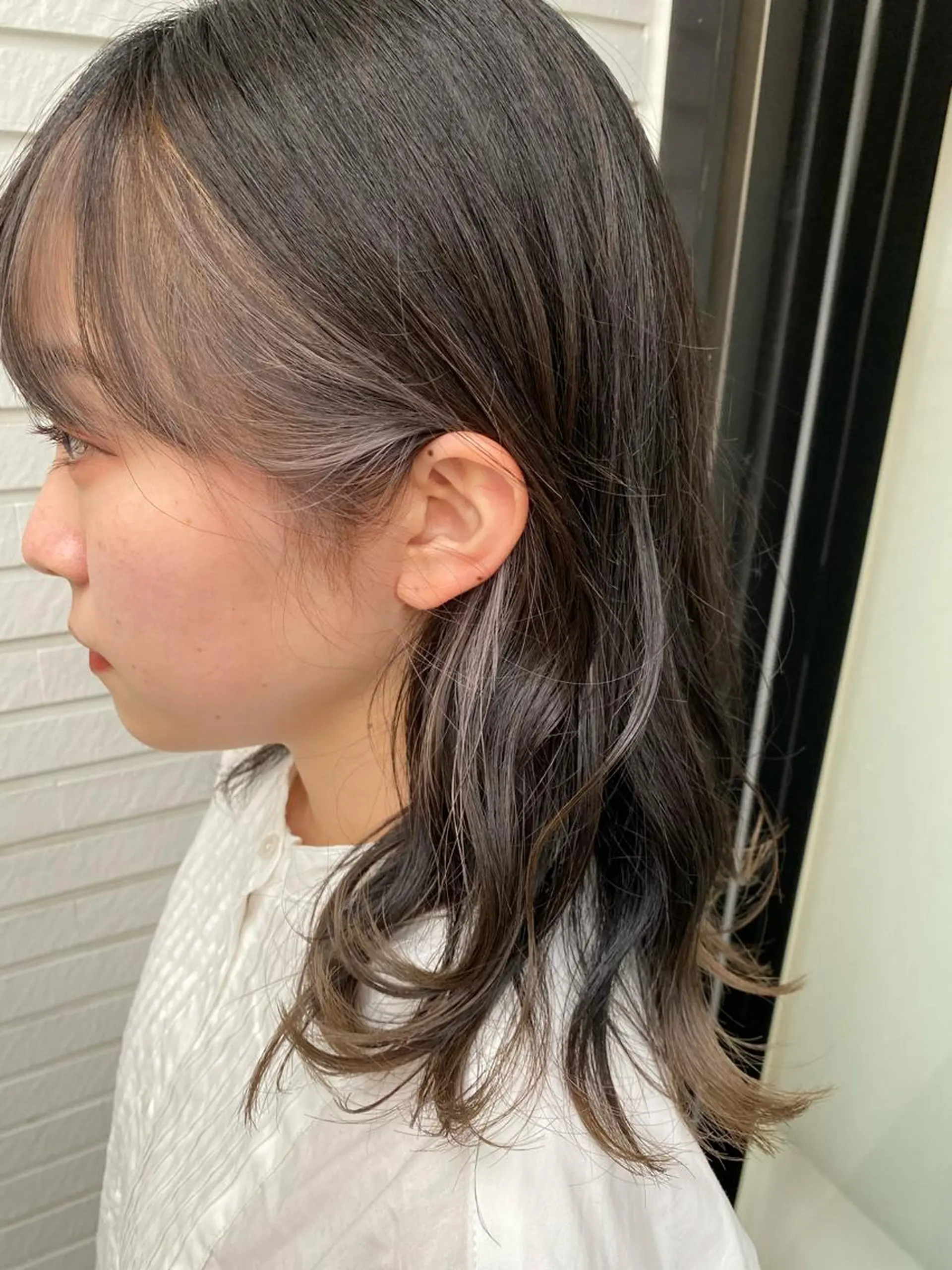 ミディアム カラー ヘアカラー トリートメント ハイトーン/カラー/ 用賀/稲若健太郎のヘアスタイル