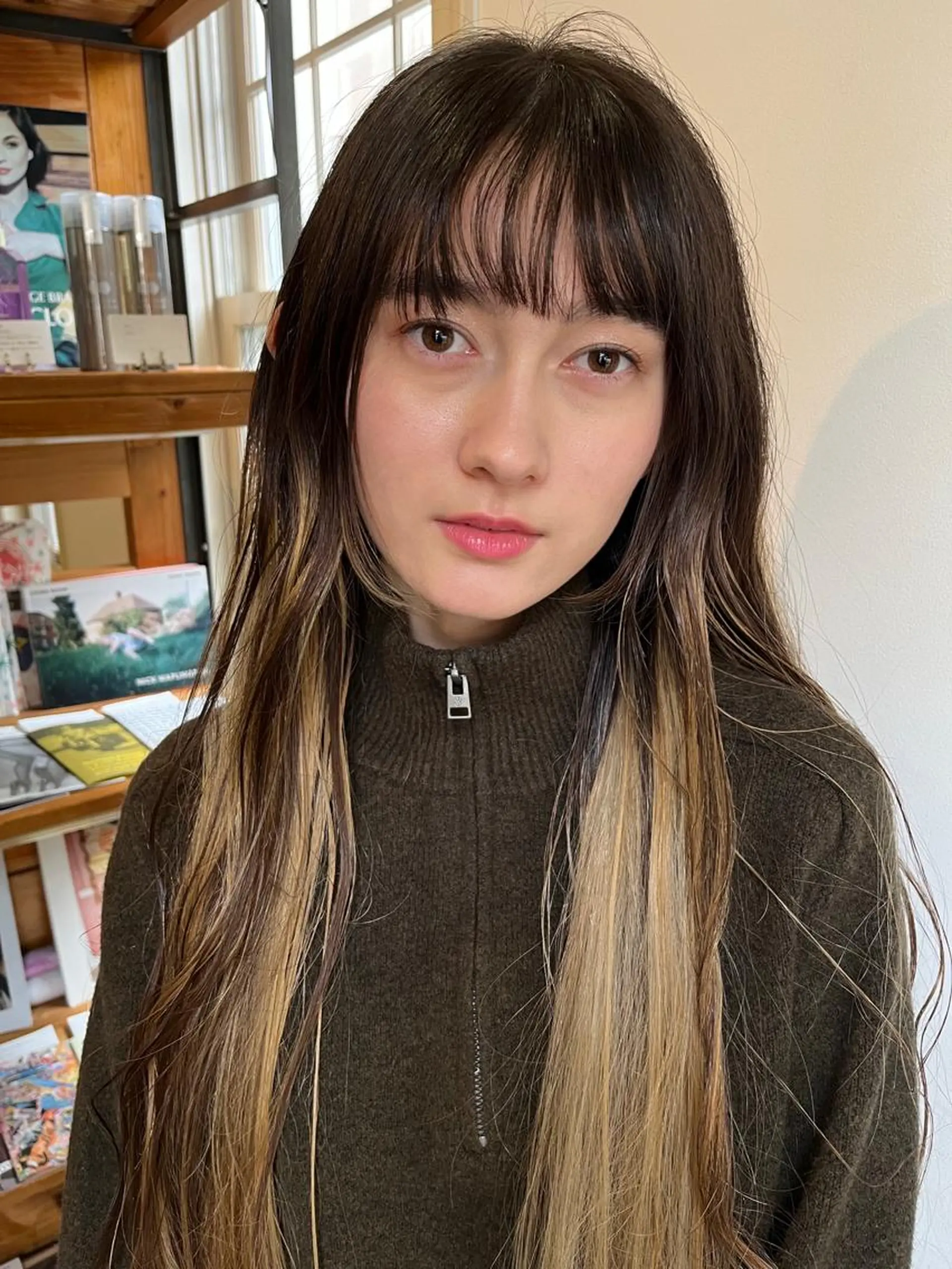 ロング カラー eri kinjoのヘアスタイル