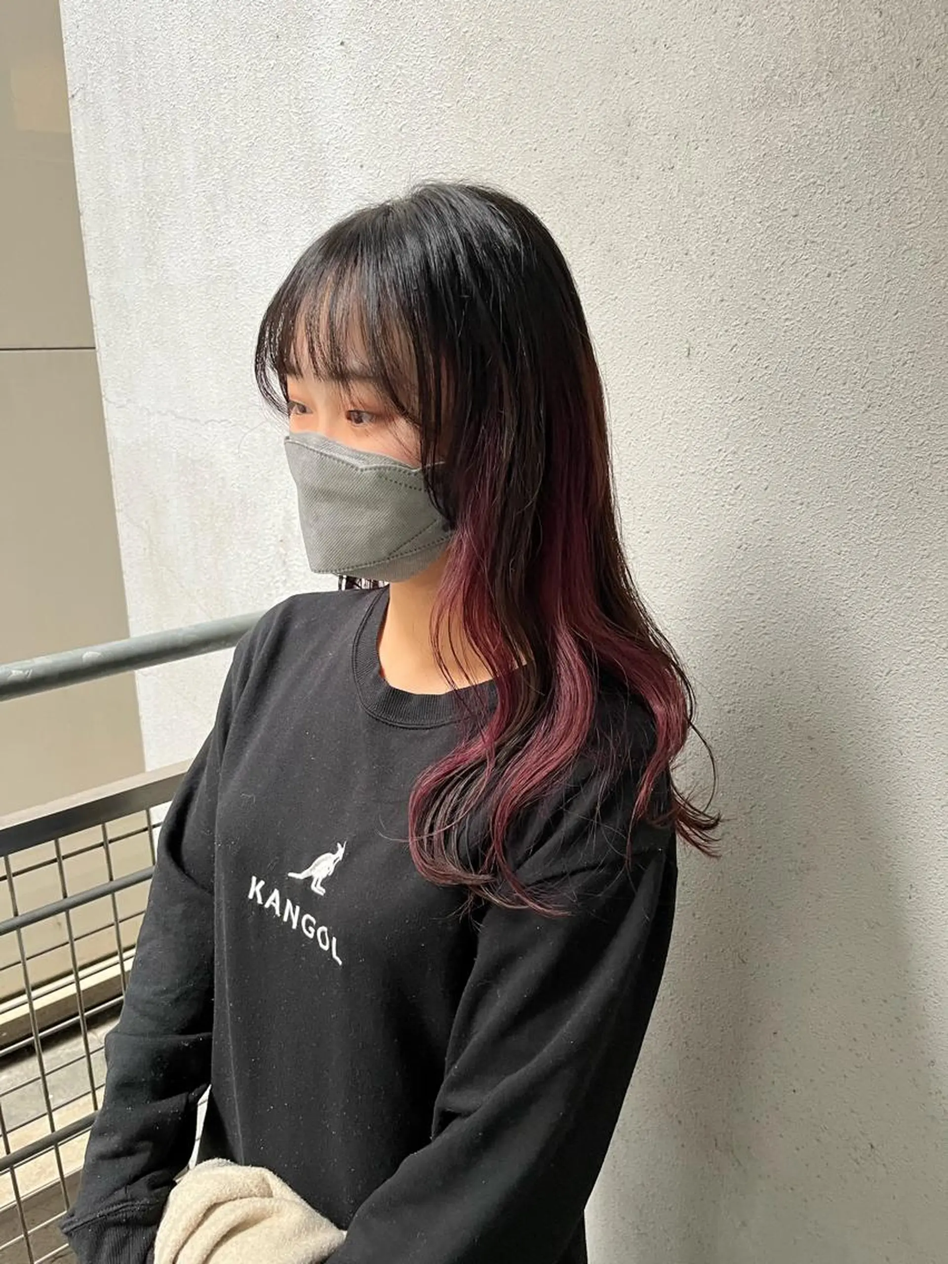 セミロング カラー ブリーチ インナーカラー ピンクカラー 💠つたふうか/ 韓国/メンズヘア💠のヘアスタイル