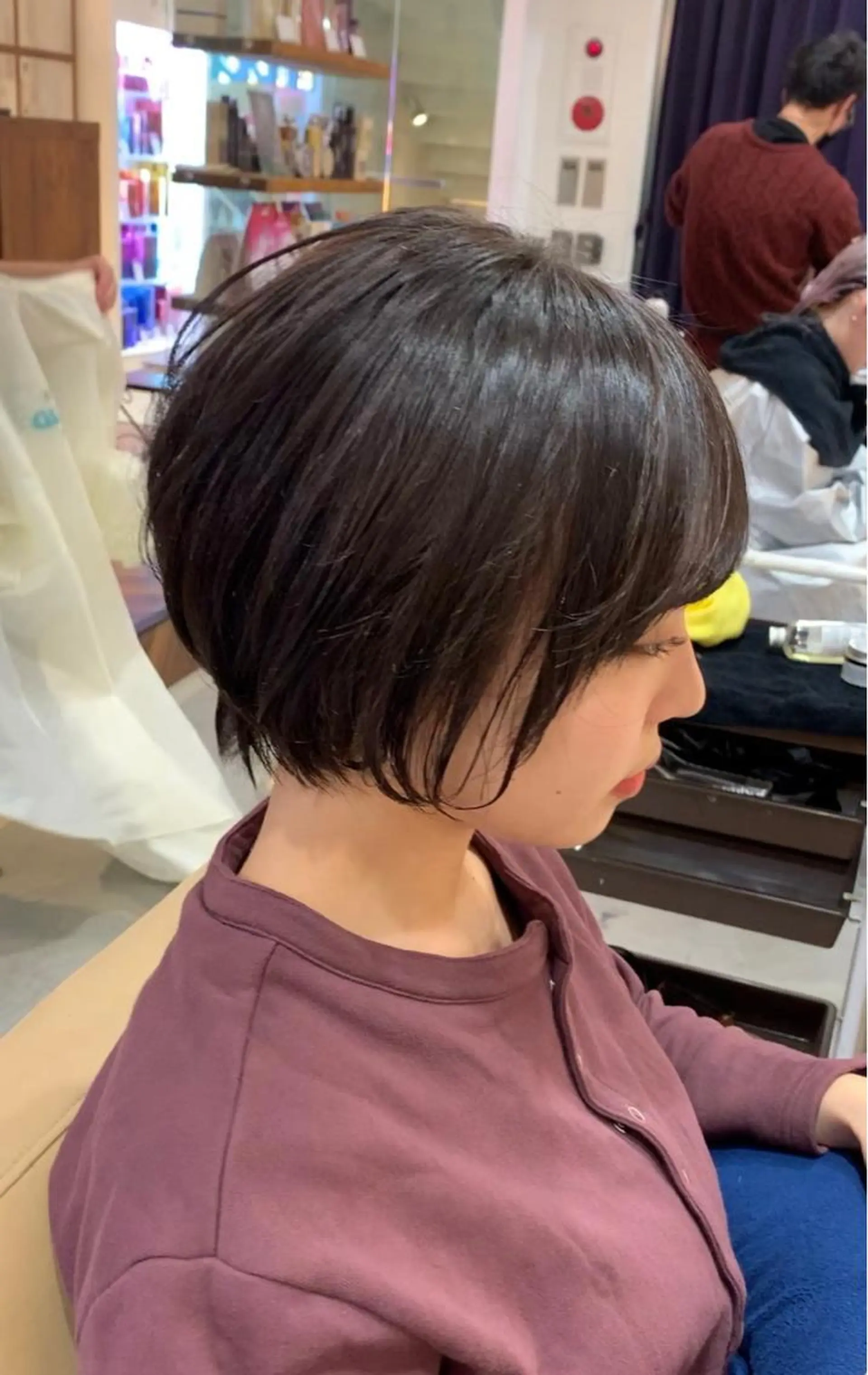 ショート カラー ショートボブ ボブ ショートヘア メンズ特化美容師/ 新井　洸太のヘアスタイル