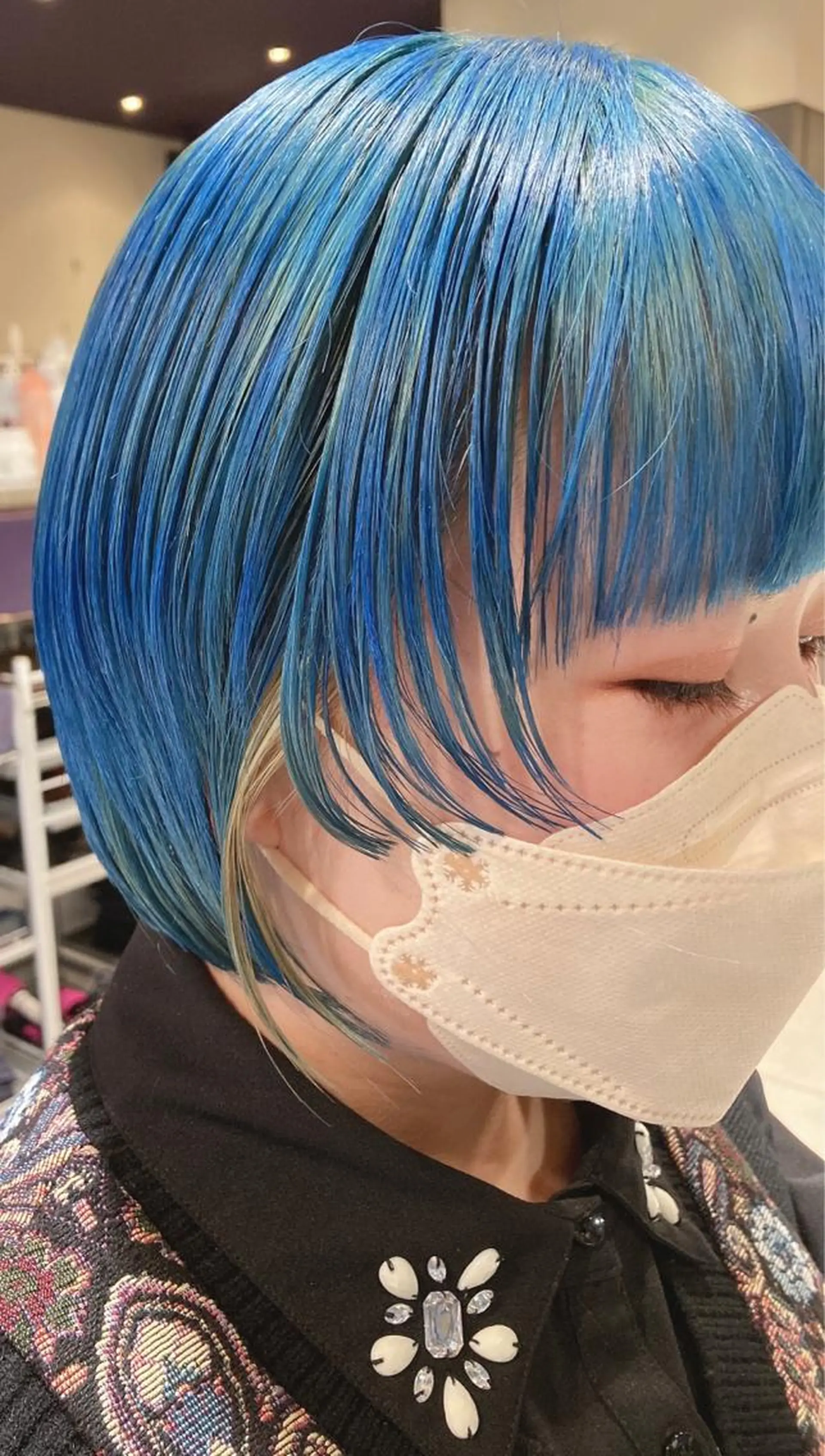 ショート 顔周りカット 姫カット カット ヘッドスパ スキバサミを使わない カット🌼唯🌼のヘアスタイル