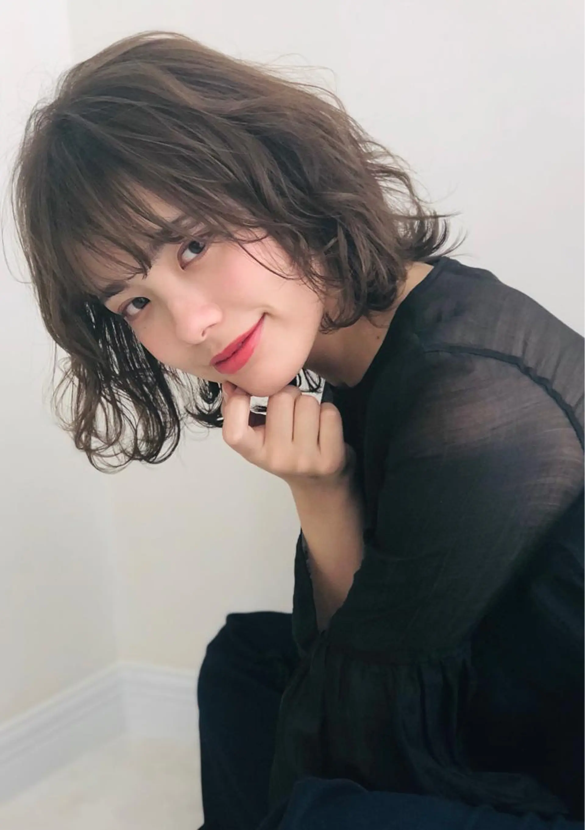 ミディアム カラー ヘアアレンジ IVY joure Suzu.のヘアスタイル