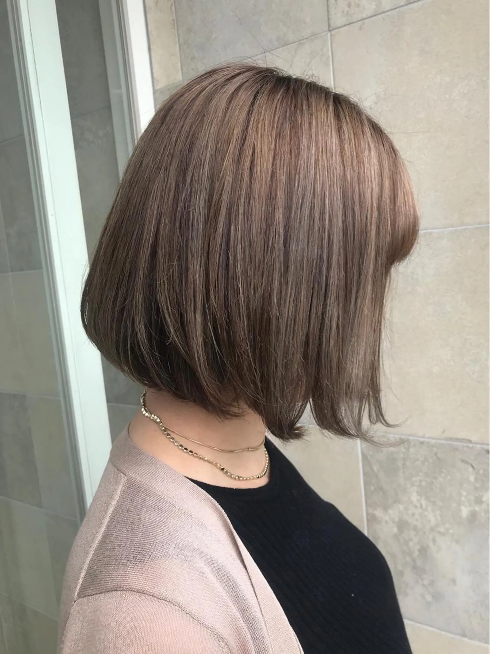 ミディアム カラー 田中 あかねのヘアスタイル