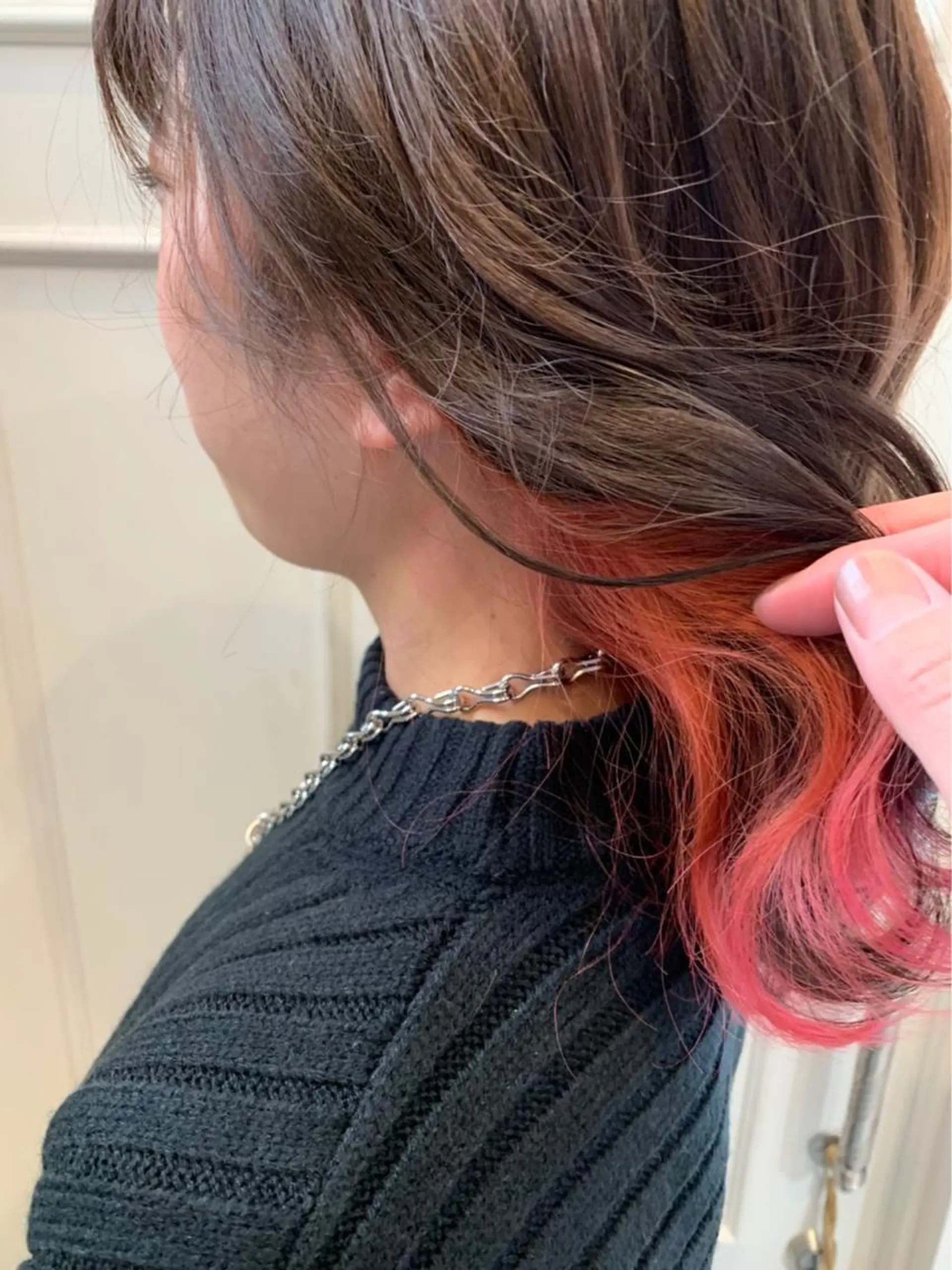 ミディアム カラー ピンクカラー Blanco Color&Careのヘアスタイル