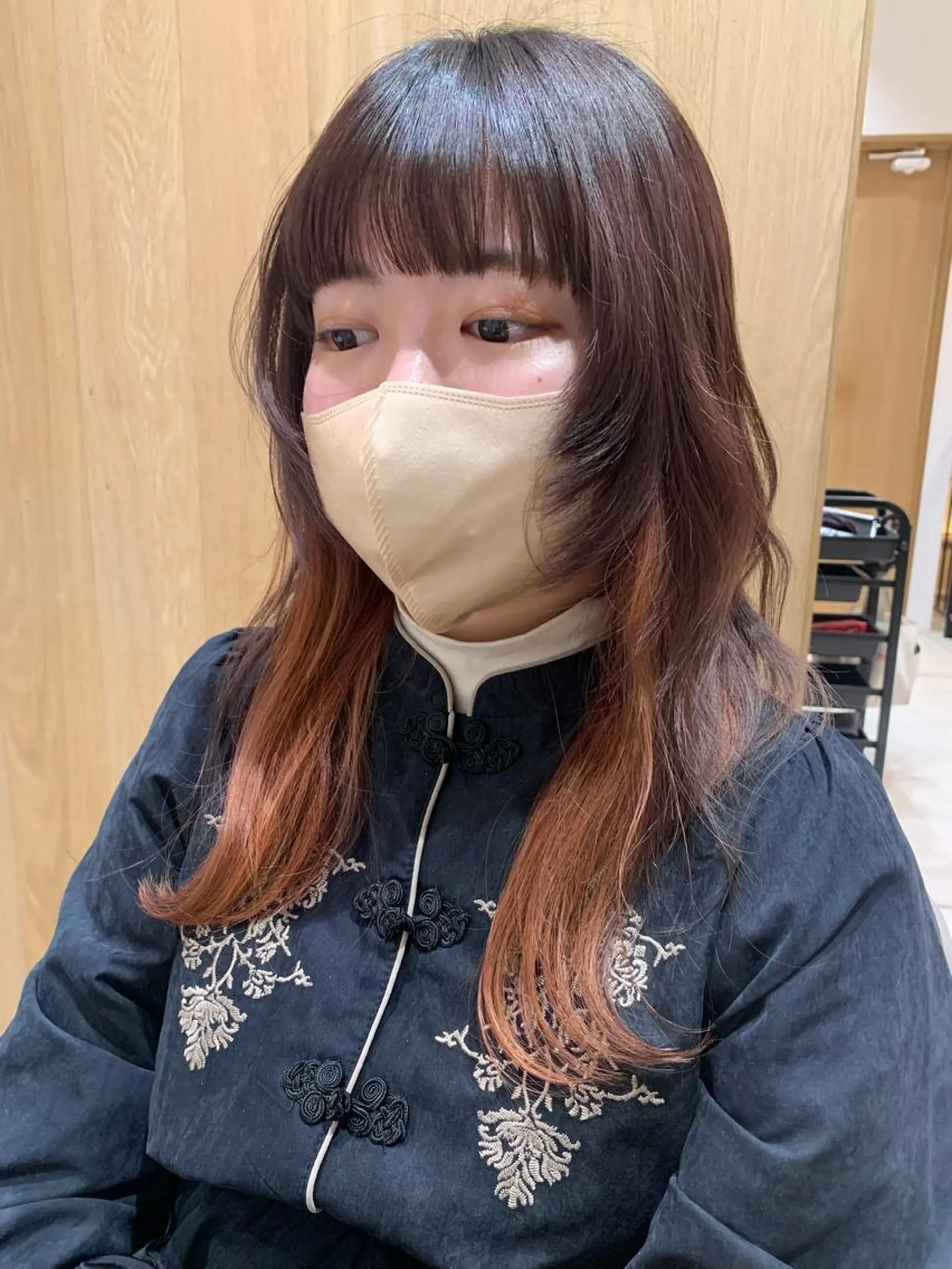 セミロング カラー ヘアアレンジ ヘアカラー トリートメント yuka .のヘアスタイル