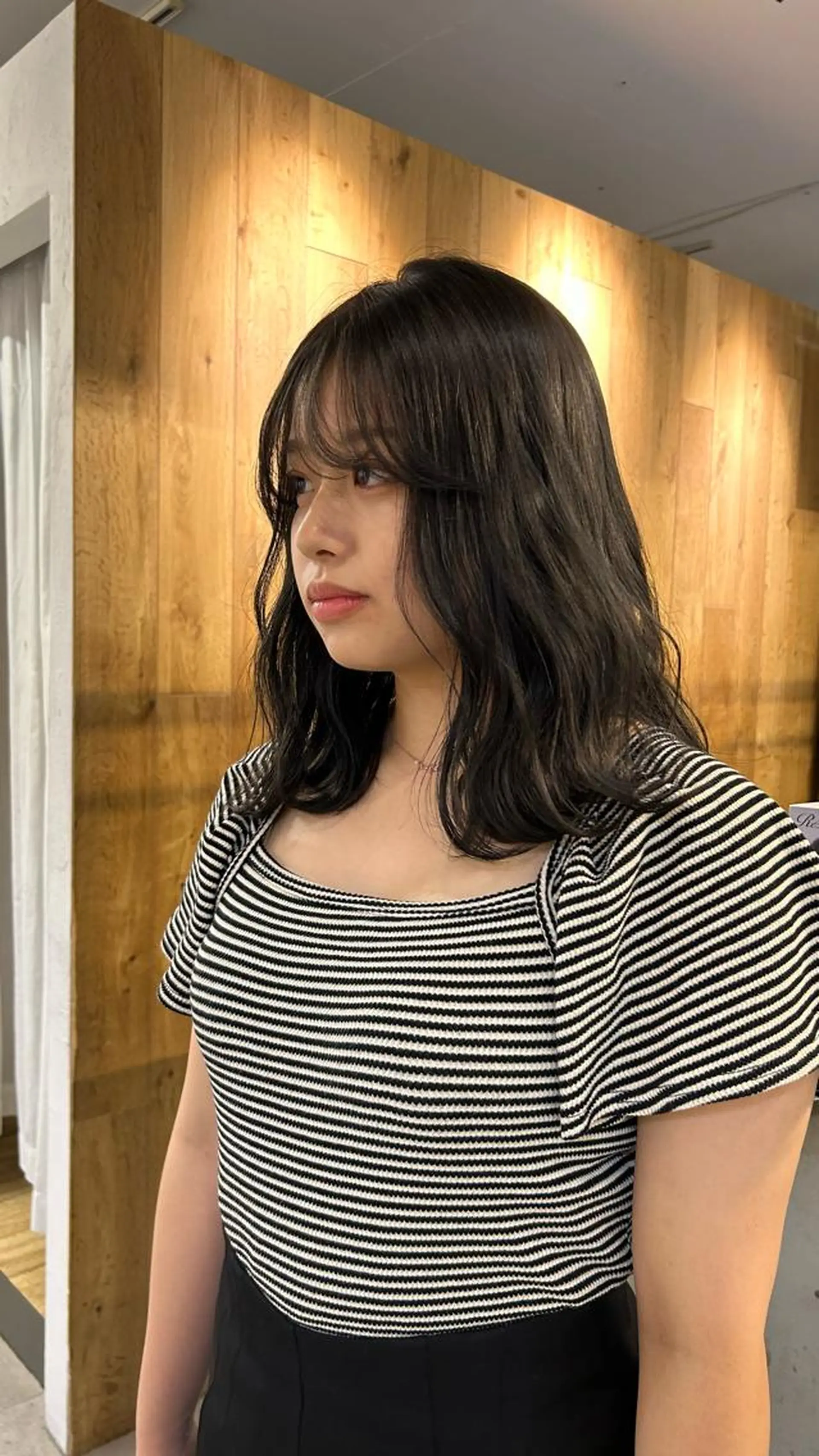 ミディアム カラー 透明感カラー グレージュ ヘアカラー じゅわっと暖色カラー 🍊Moemiのヘアスタイル