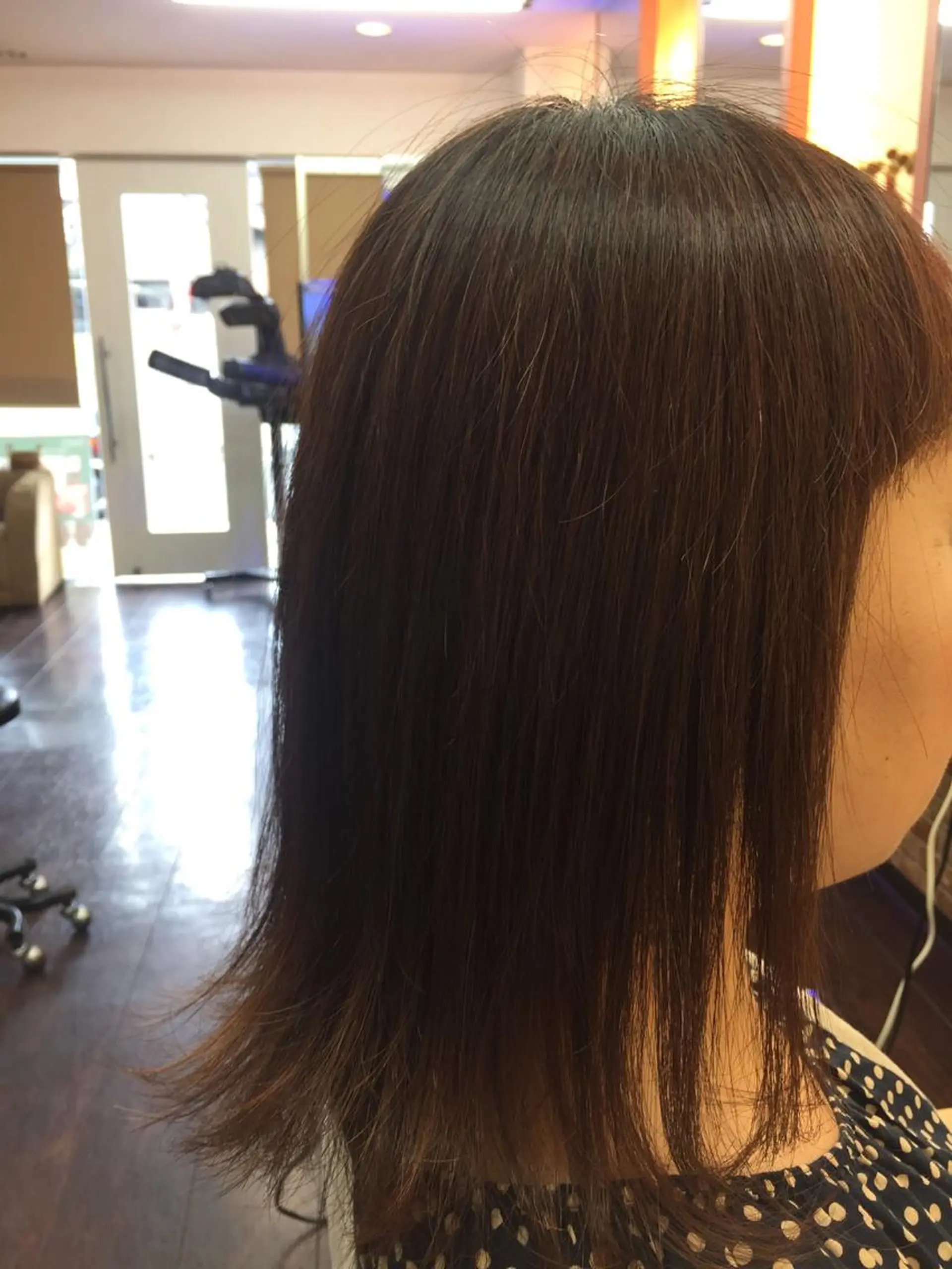 ミディアム パーマ 桧山 真のヘアスタイル