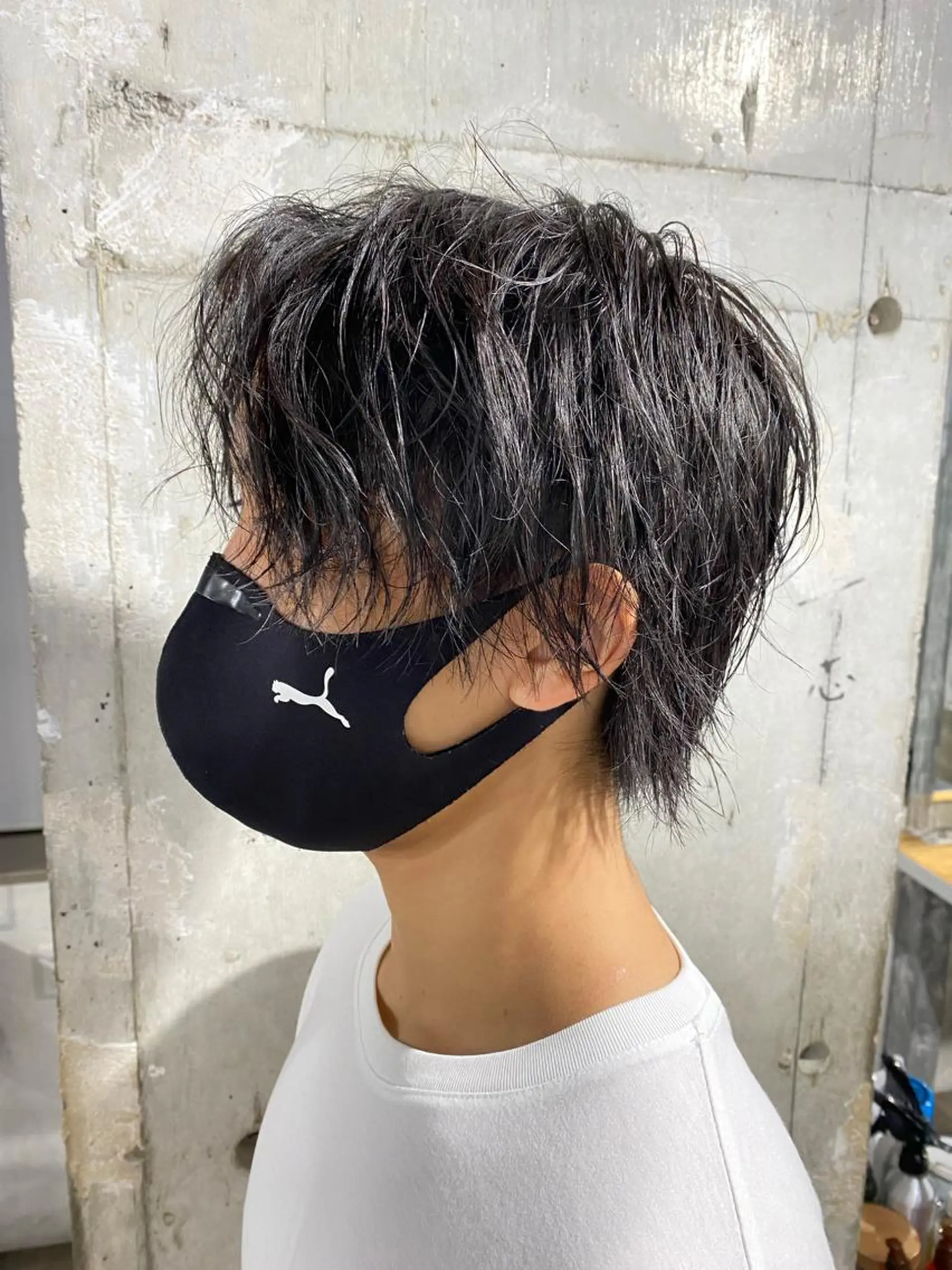 ミディアム ヘアアレンジ メンズ センターパート Rene'所属・当日予約⭕️ JUNYAのヘアスタイル